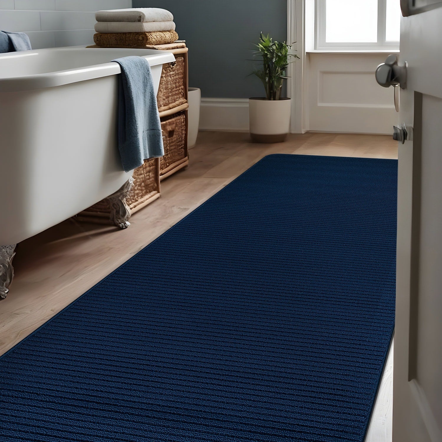 Tapis d'intérieur lavable et antidérapant Beverly Rug, couleur unie