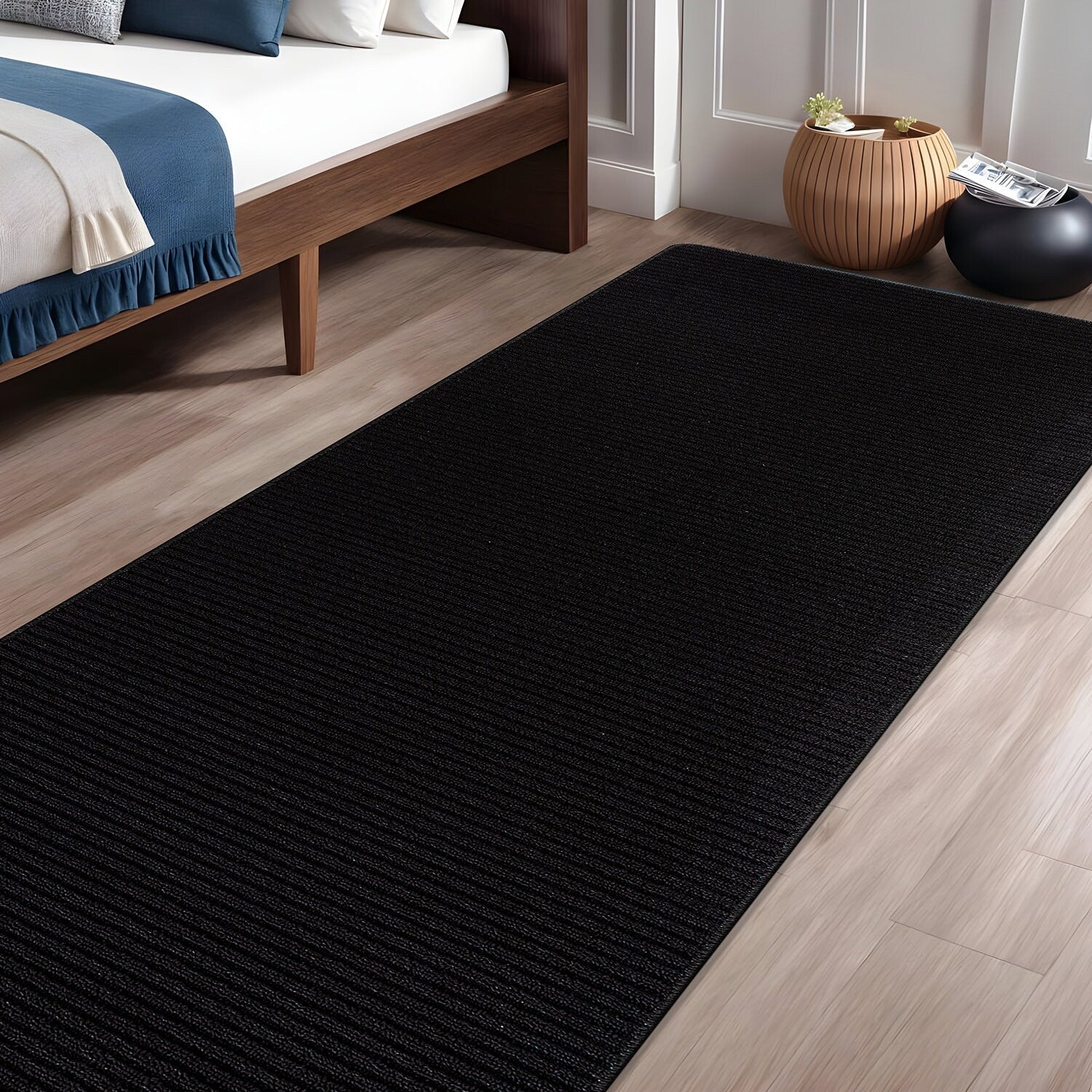 Tapis d'intérieur lavable et antidérapant Beverly Rug, couleur unie