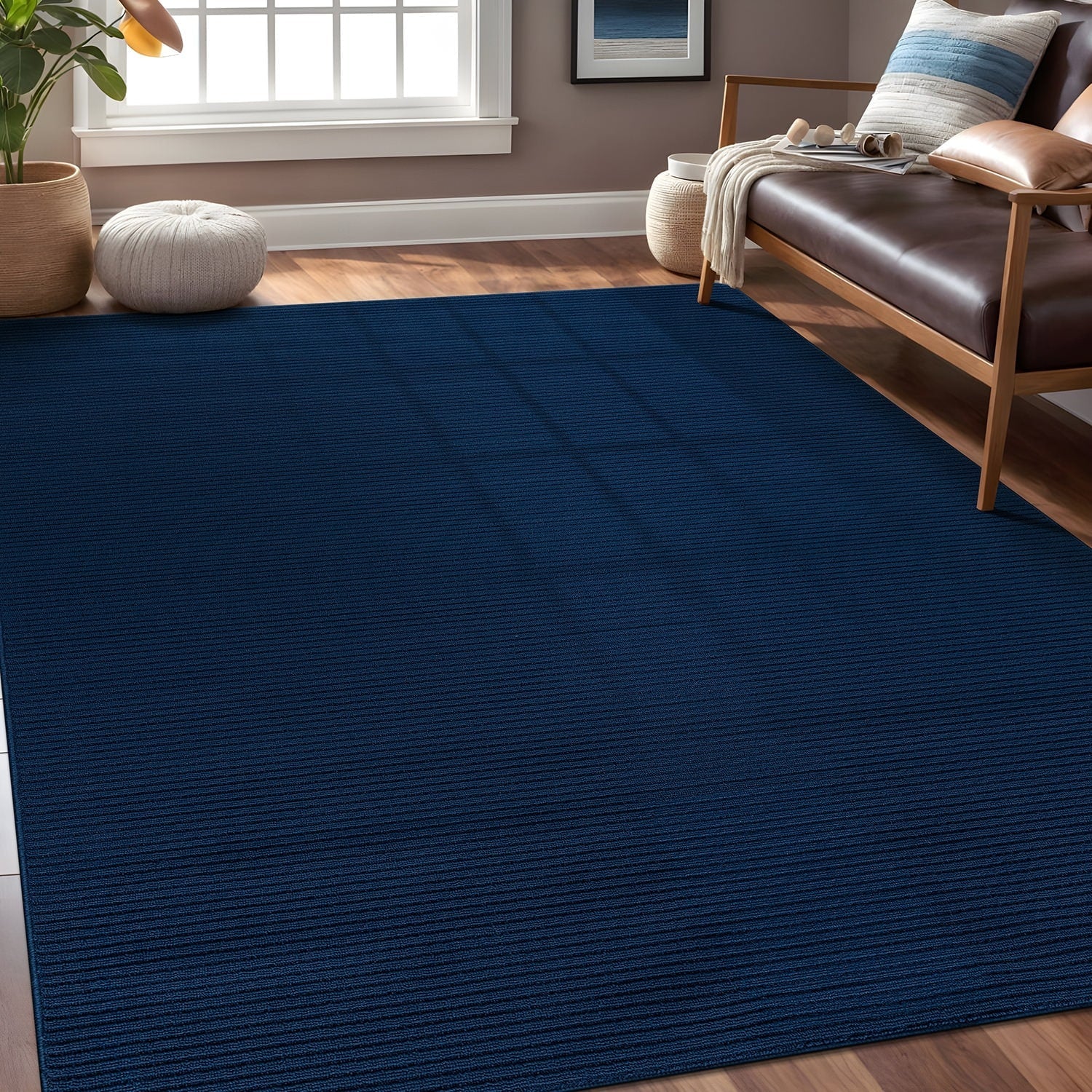 Tapis d'intérieur lavable et antidérapant Beverly Rug, couleur unie