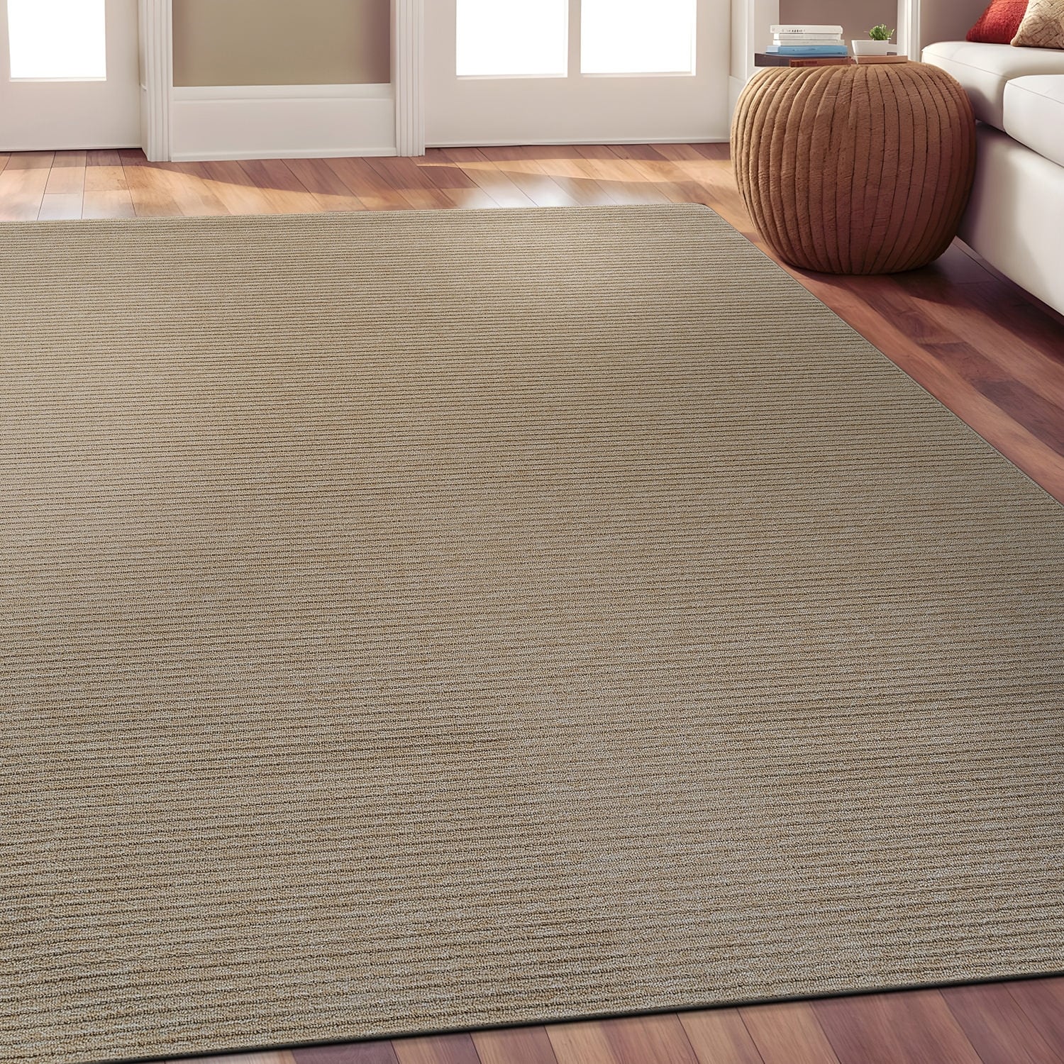 Tapis d'intérieur lavable et antidérapant Beverly Rug, couleur unie