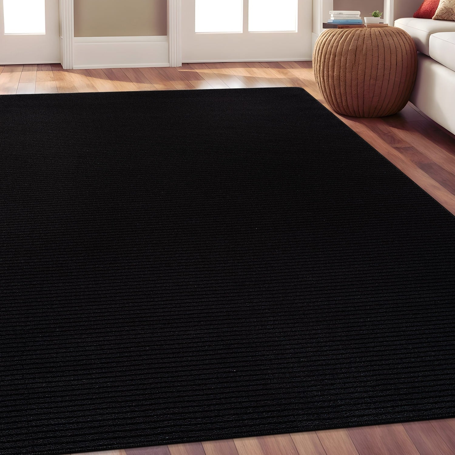 Tapis d'intérieur lavable et antidérapant Beverly Rug, couleur unie