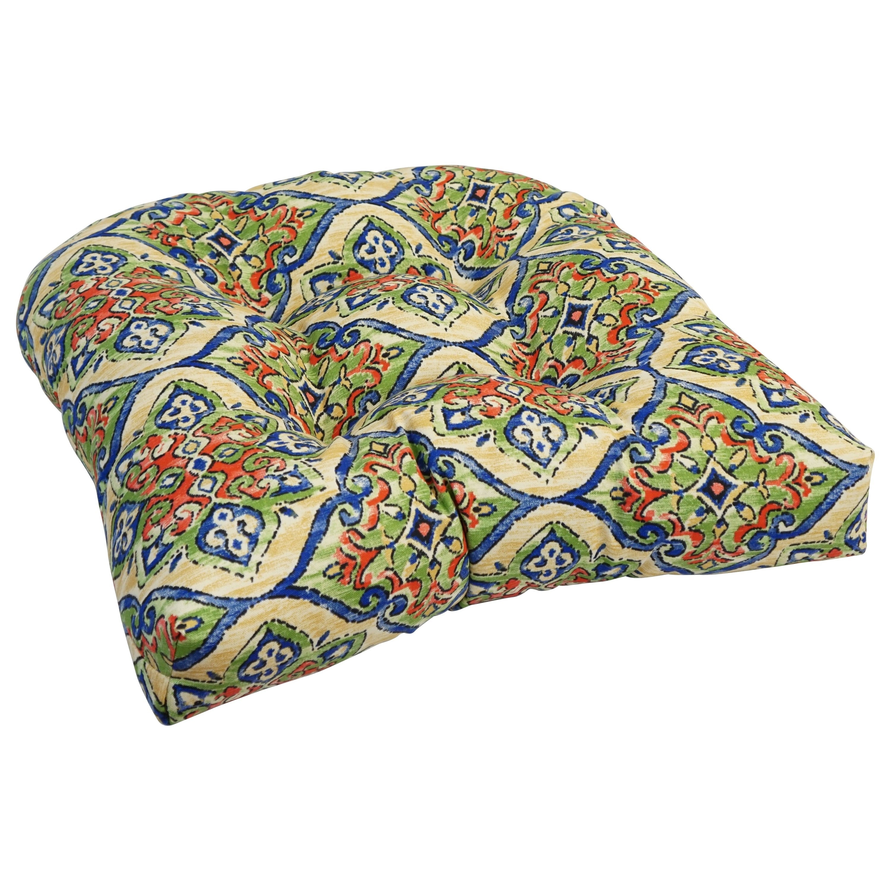 Coussins de chaise d'intérieur/extérieur à dossier arrondi de 19 pouces (ensemble de 4) - 19 x 19