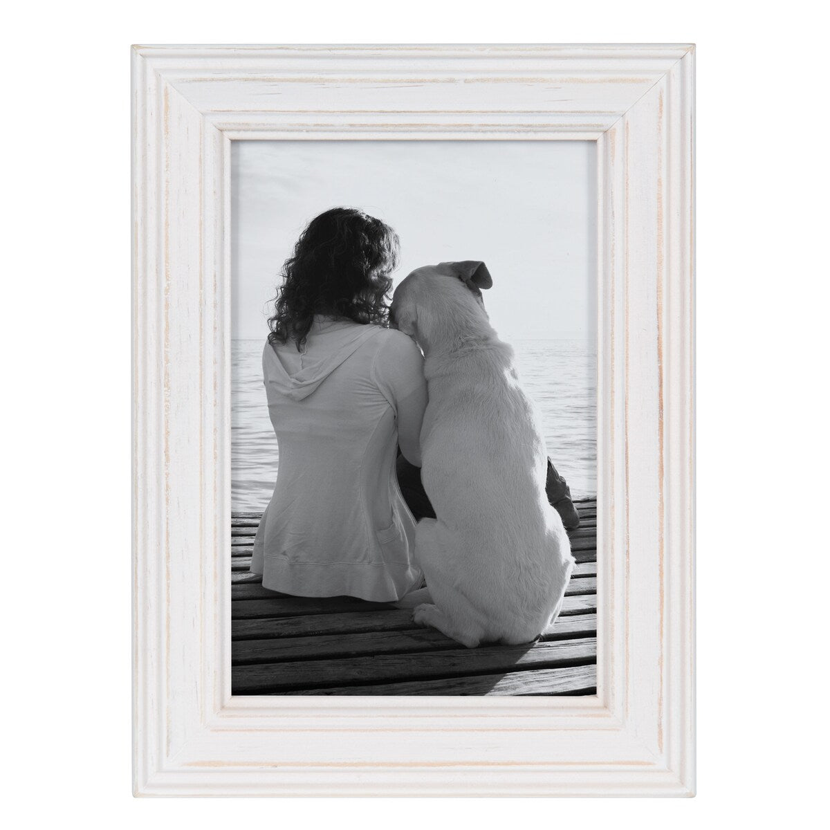 Ensemble de 10 cadres photo muraux en bois Kate and Laurel Bordeaux