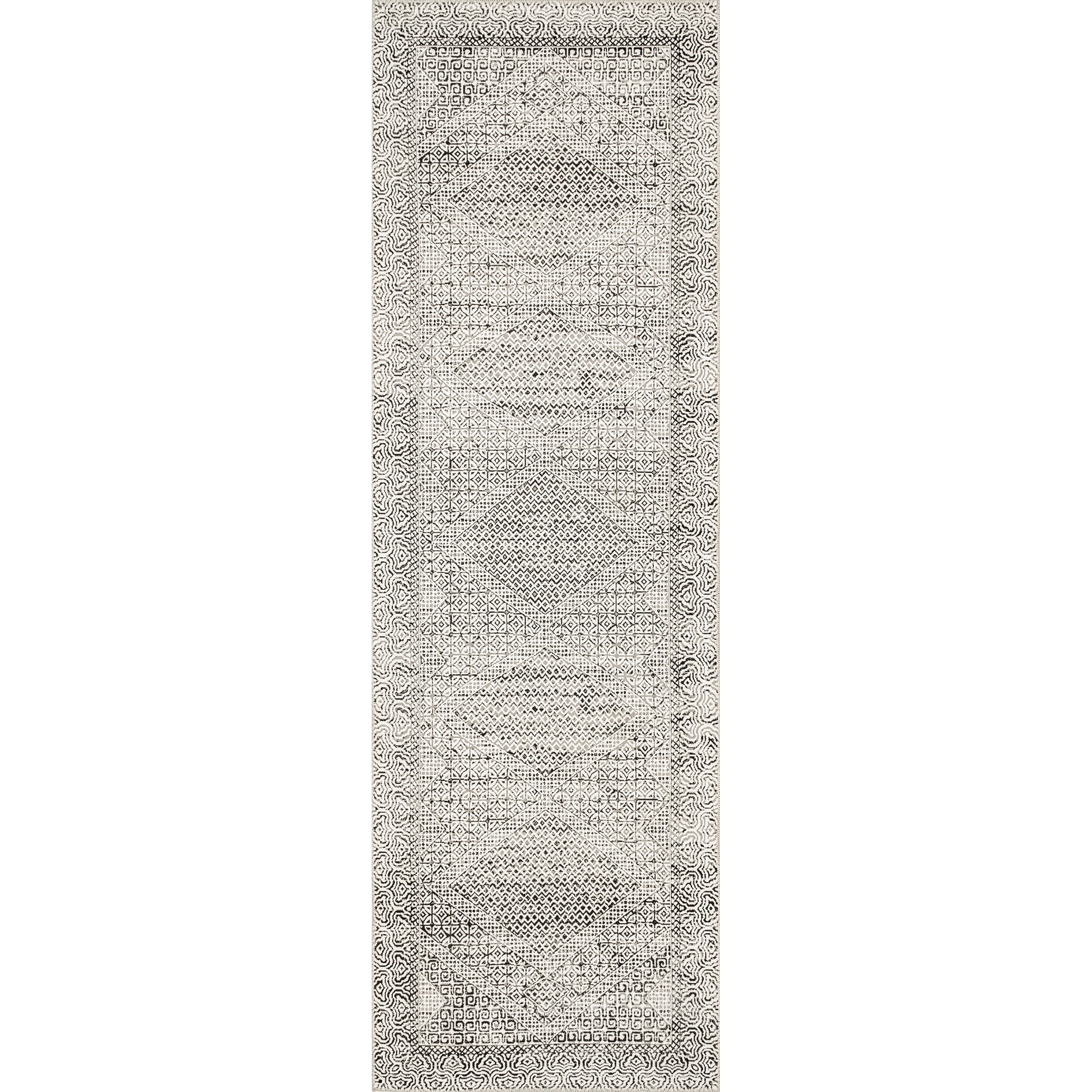 Tapis lavable en machine Nuloom Hart SpinClean Abstract Tribal