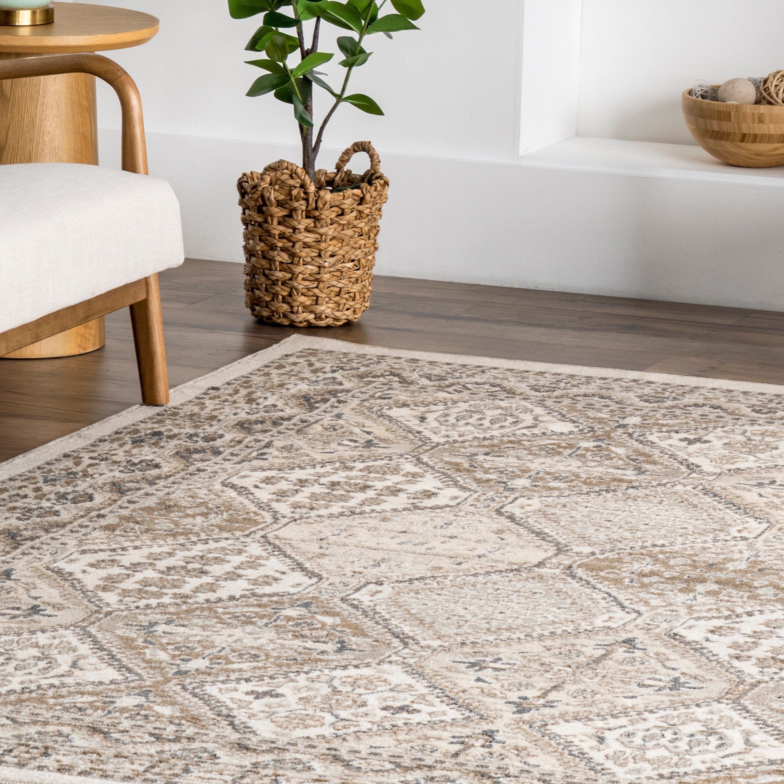 Tapis carrelé traditionnel Nuloom Becca