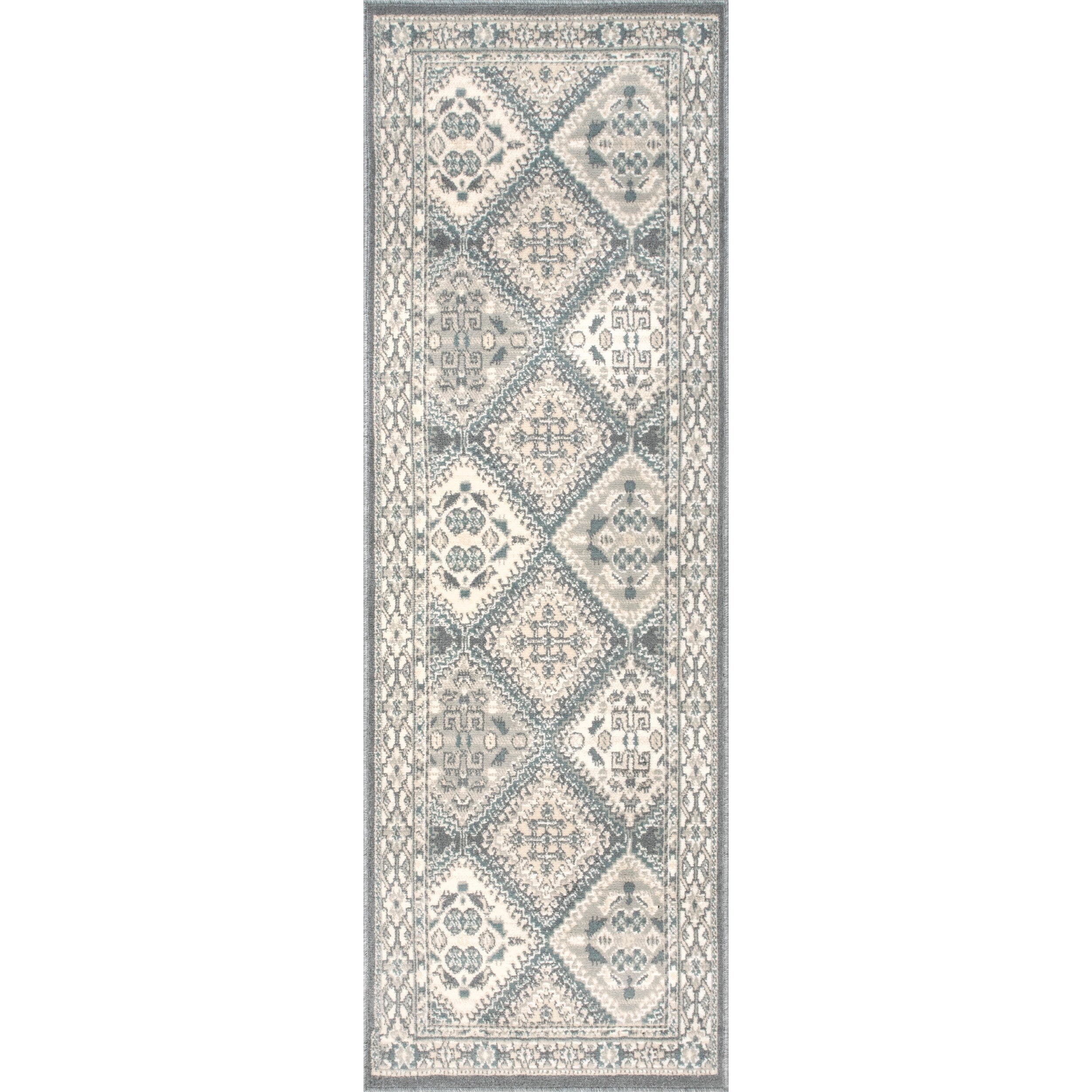 Tapis carrelé traditionnel Nuloom Becca