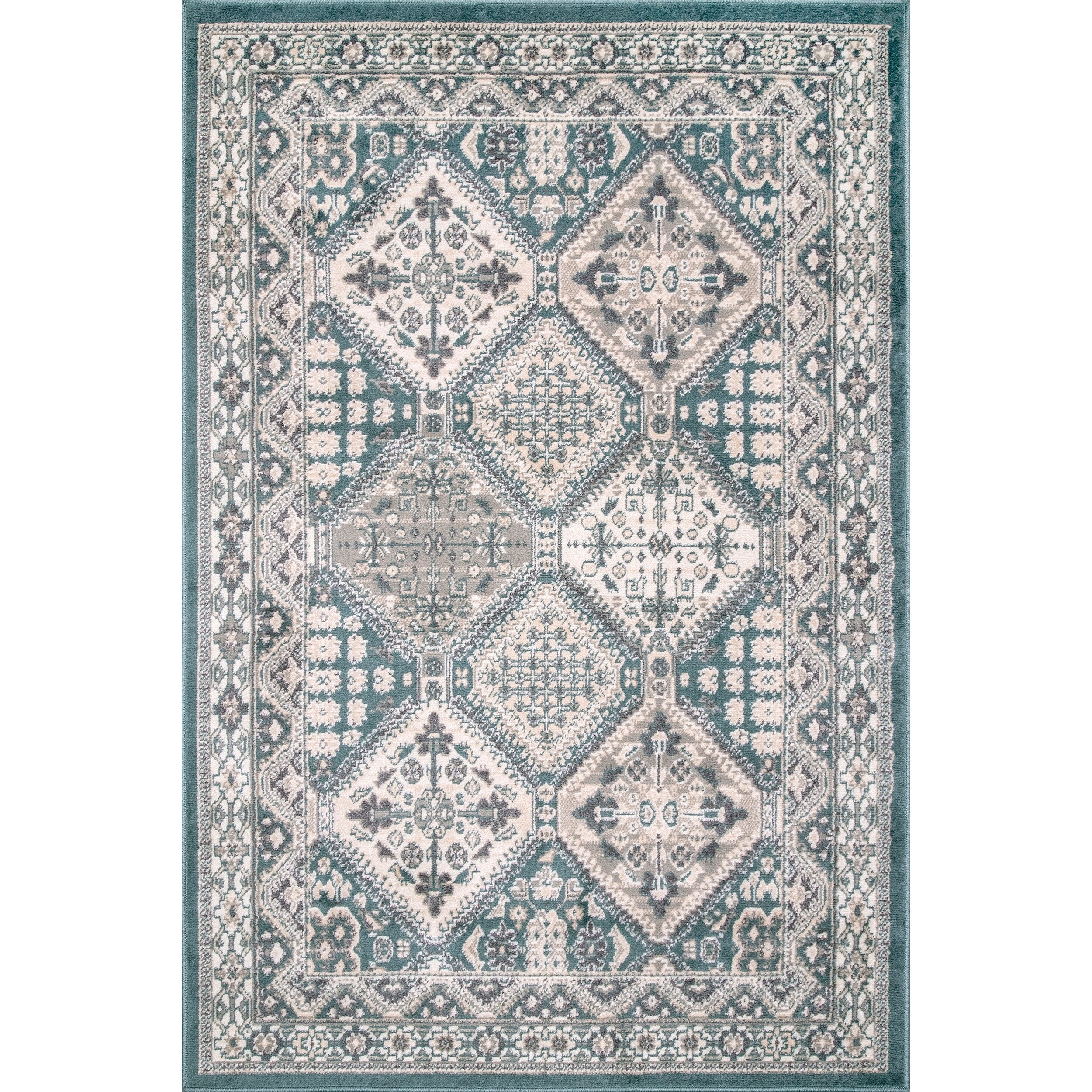 Tapis carrelé traditionnel Nuloom Becca