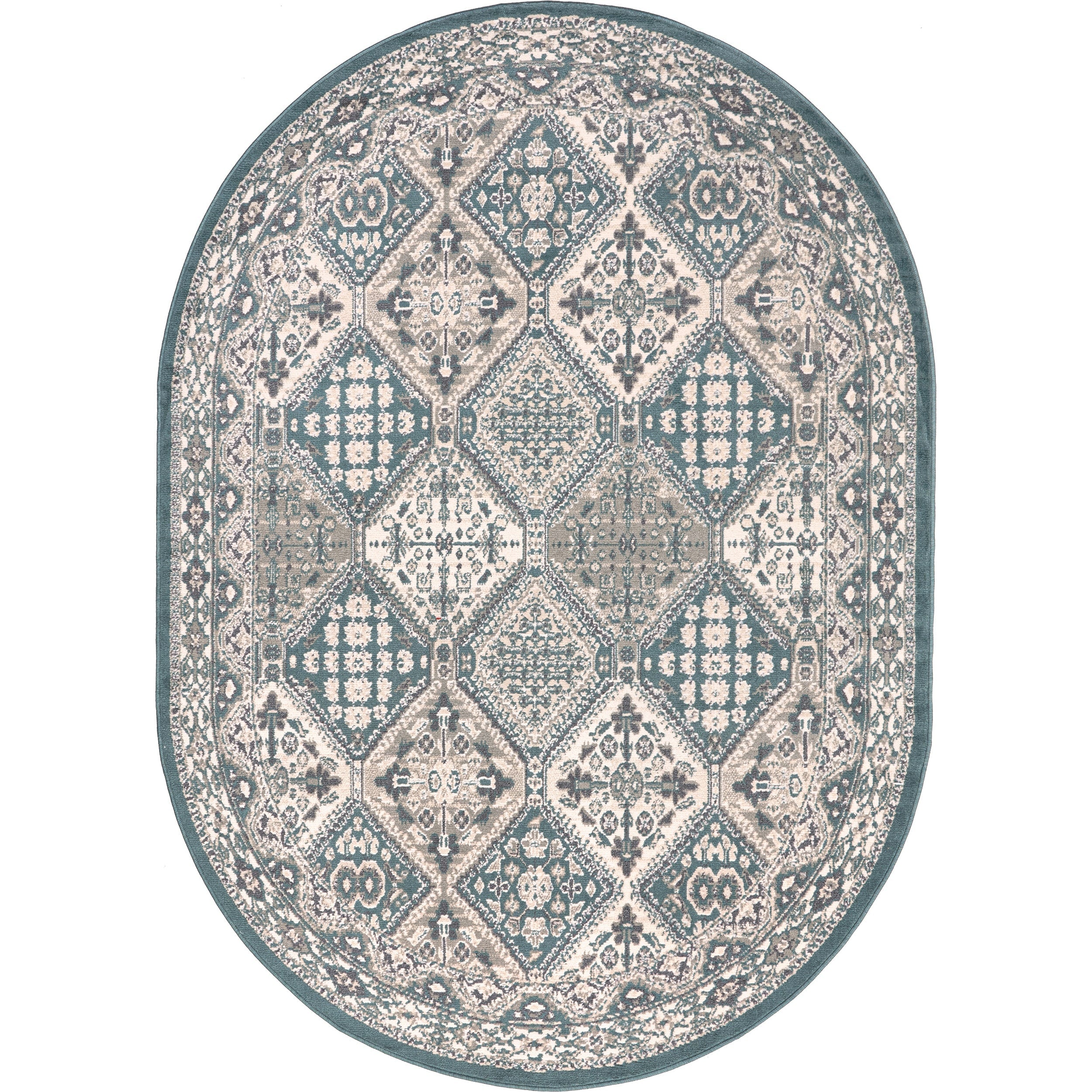 Tapis carrelé traditionnel Nuloom Becca