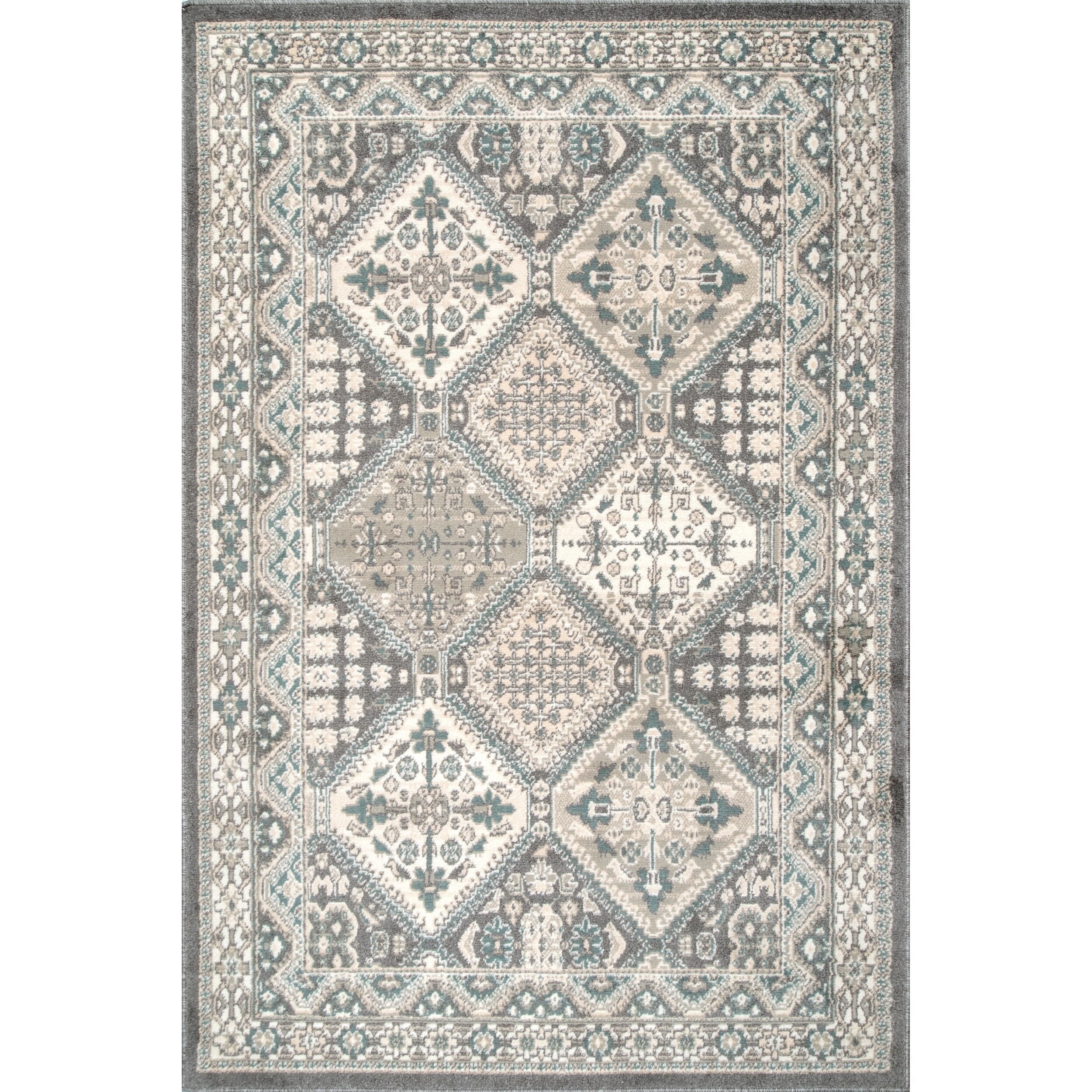 Tapis carrelé traditionnel Nuloom Becca