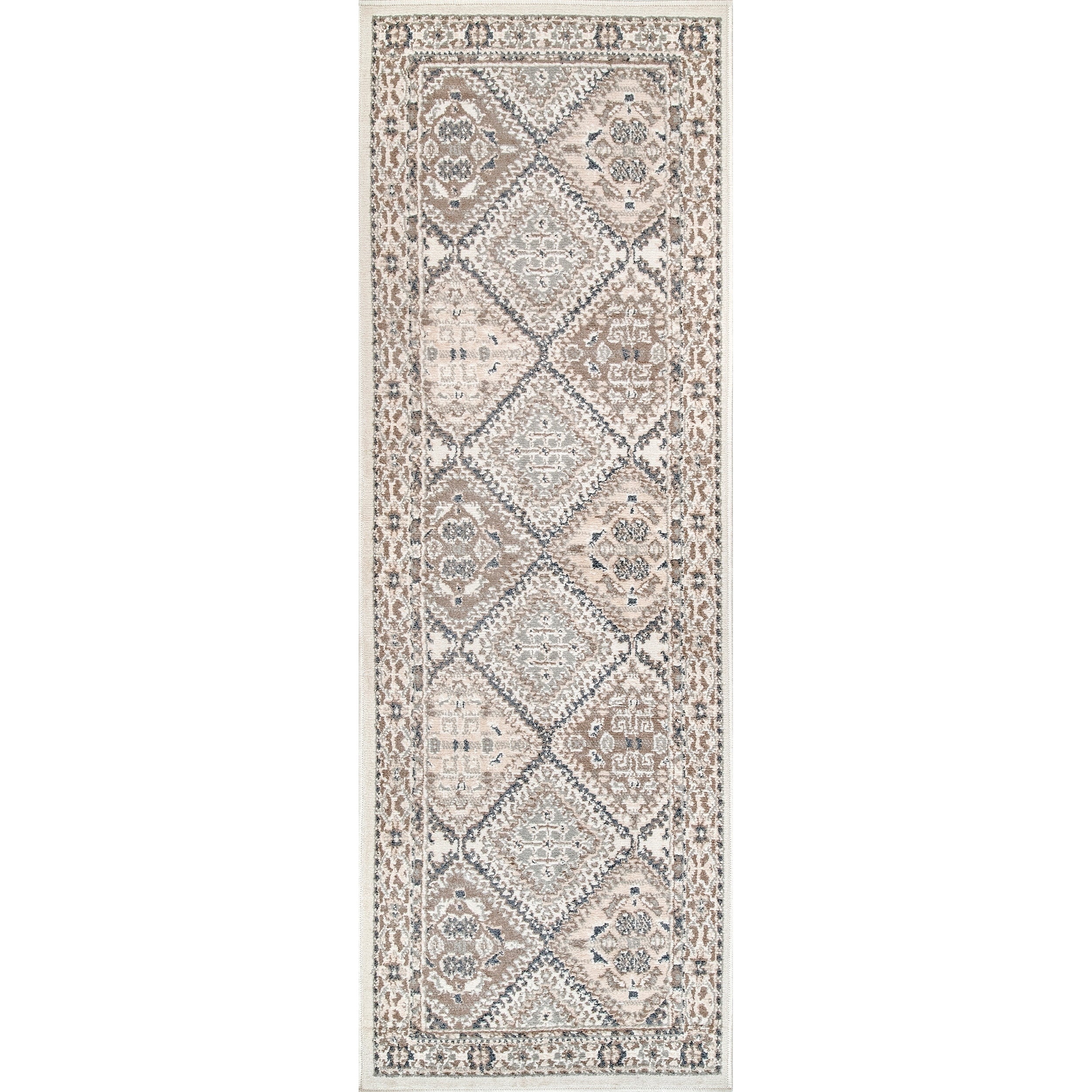 Tapis carrelé traditionnel Nuloom Becca