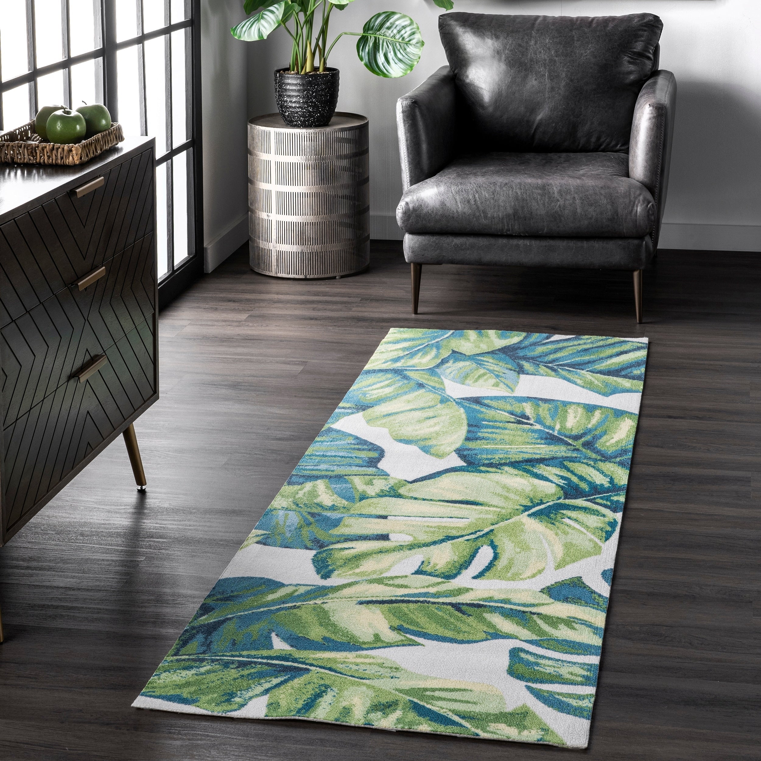 Tapis d'intérieur/extérieur tropical Nuloom Heidi