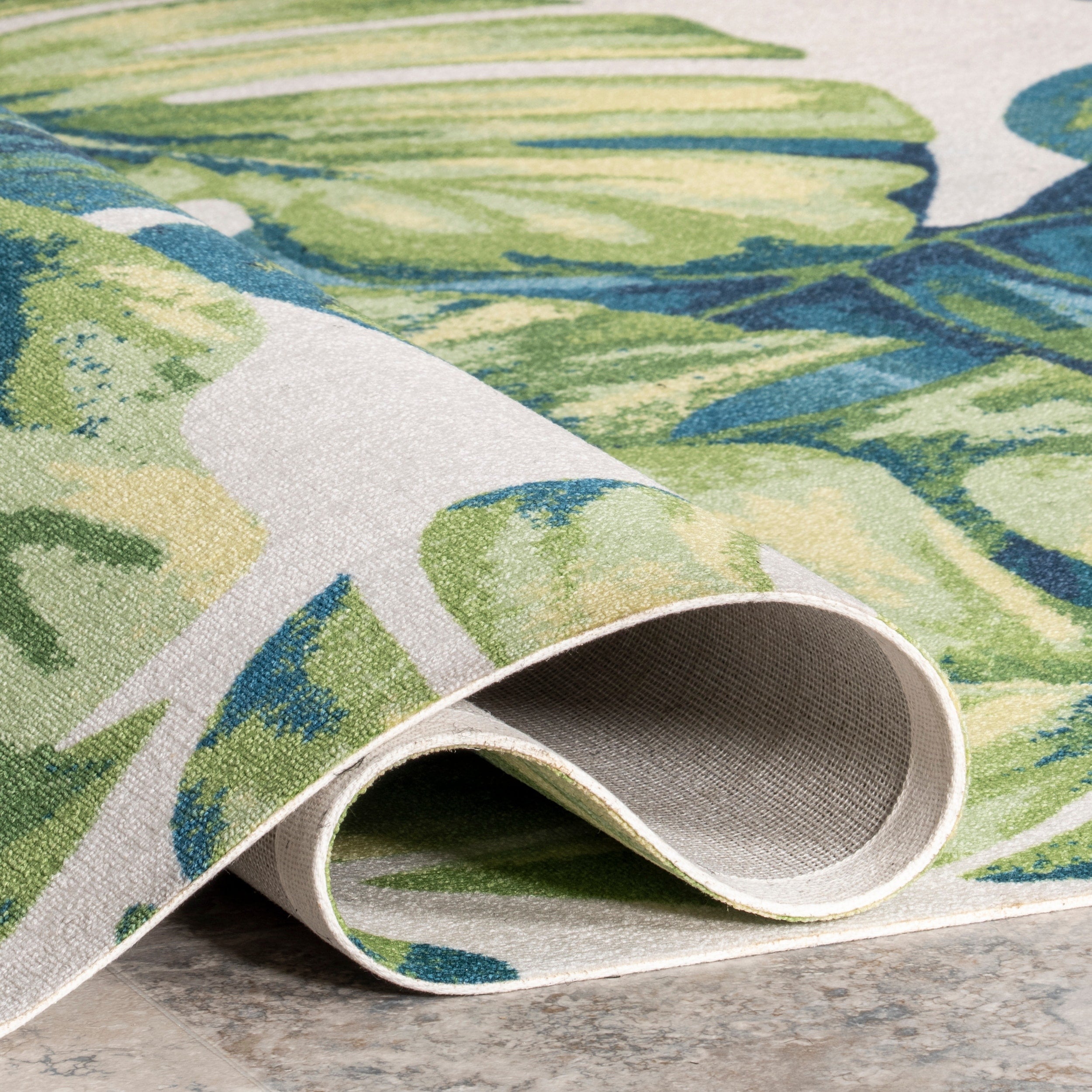 Tapis d'intérieur/extérieur tropical Nuloom Heidi