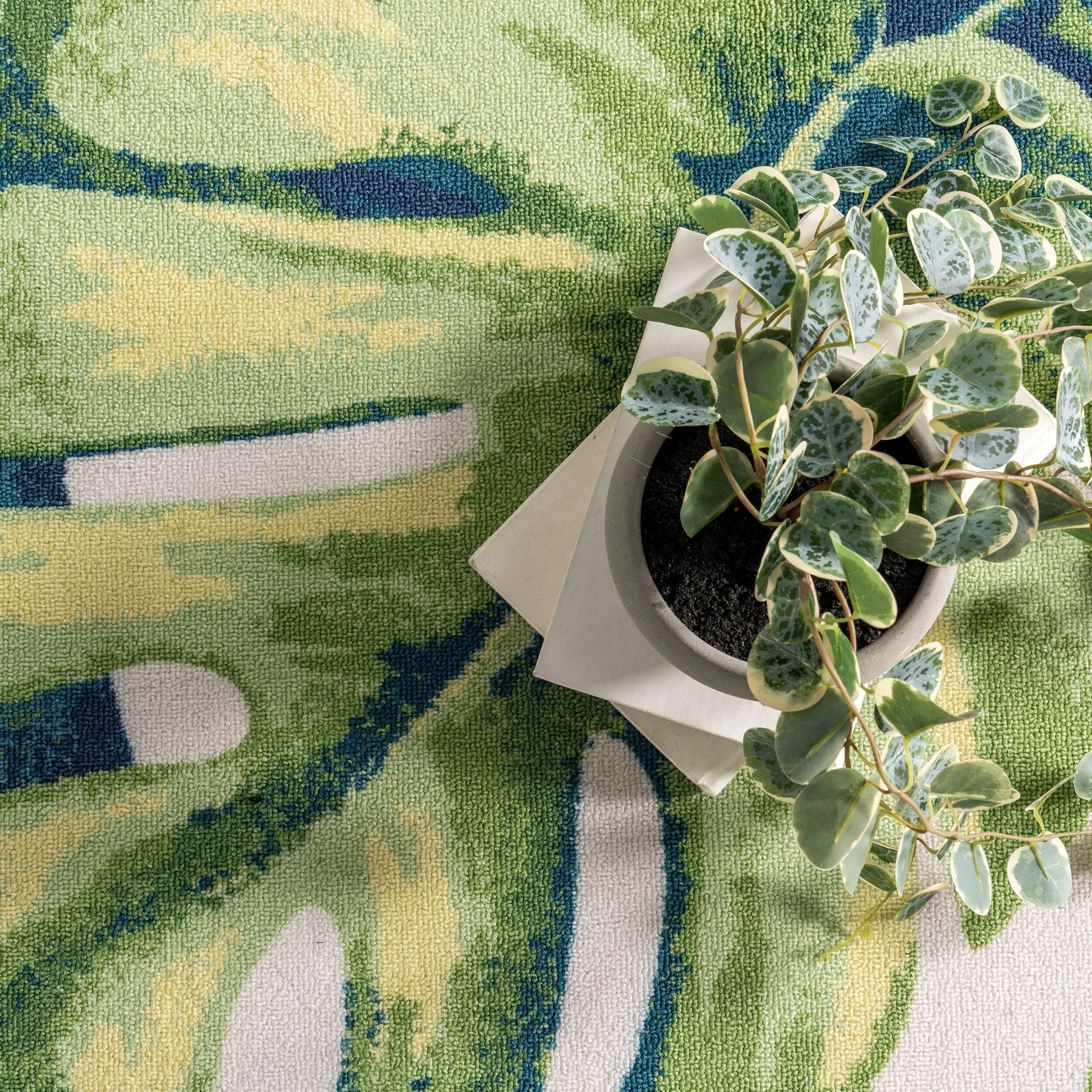 Tapis d'intérieur/extérieur tropical Nuloom Heidi