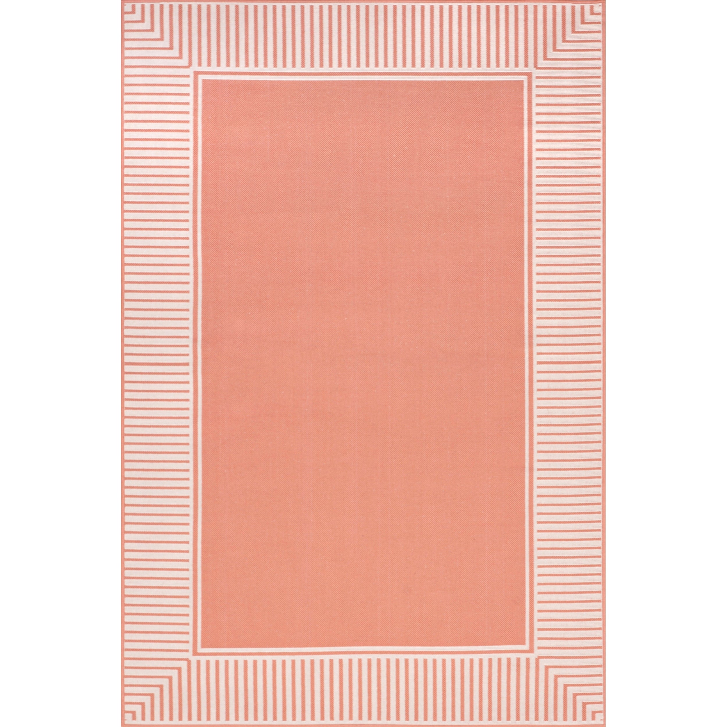 Tapis d'intérieur/extérieur classique à bordures Nuloom Leah