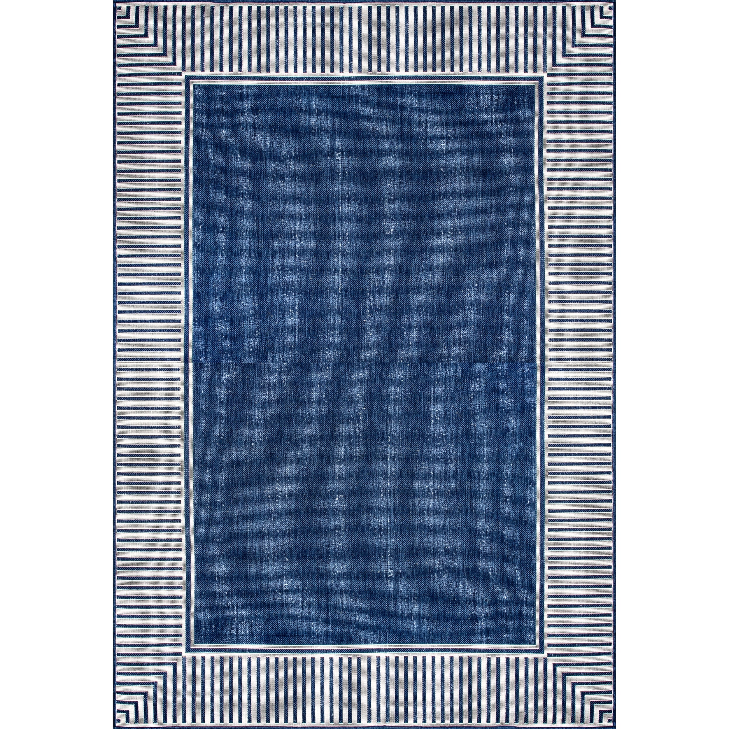 Tapis d'intérieur/extérieur classique à bordures Nuloom Leah