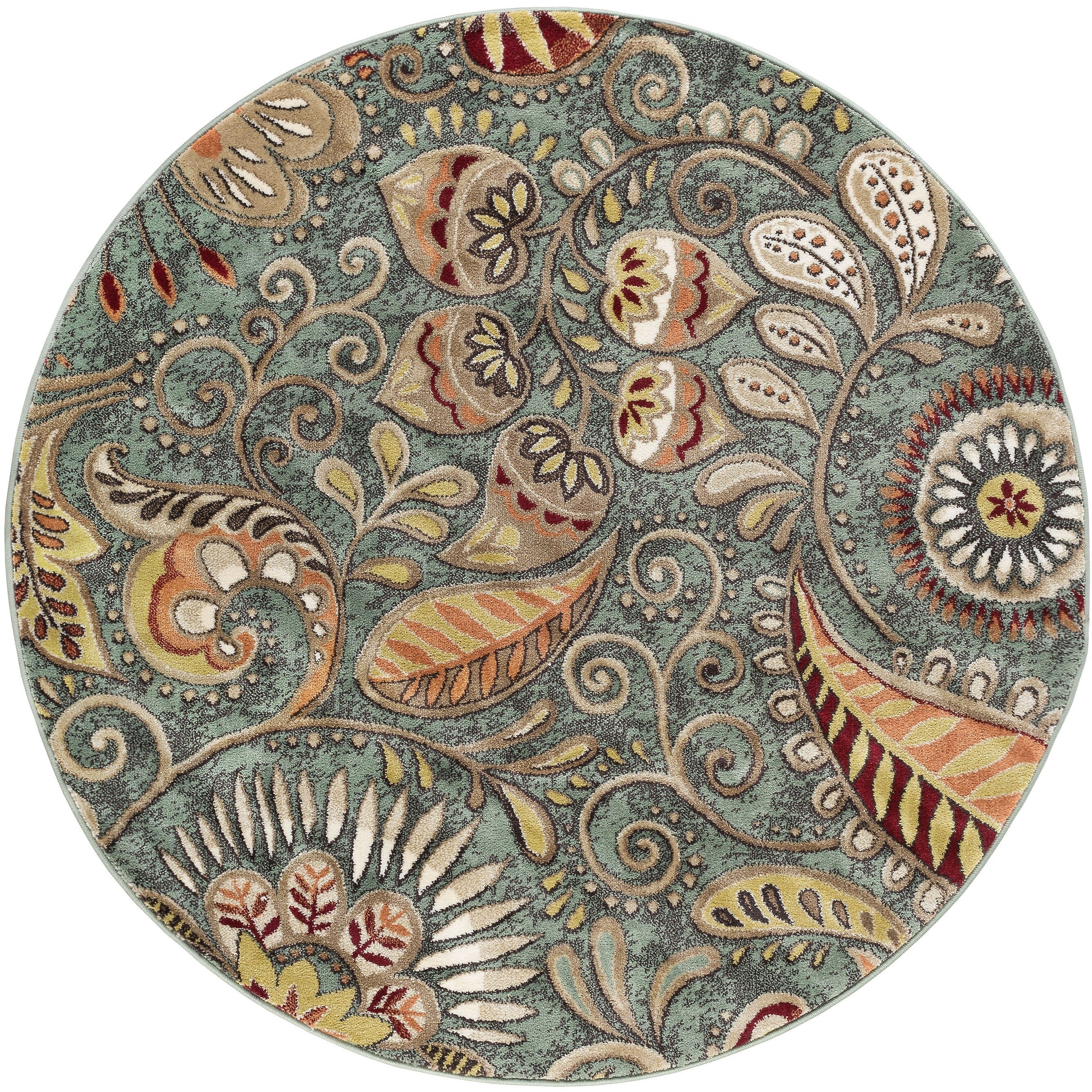 Tapis d'intérieur floral moderne Caprice du milieu du siècle