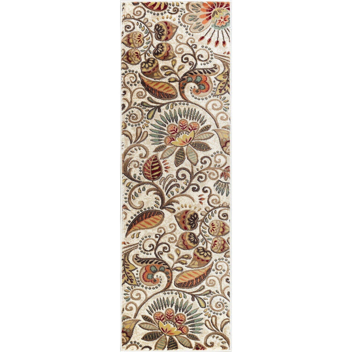 Tapis d'intérieur floral moderne Caprice du milieu du siècle