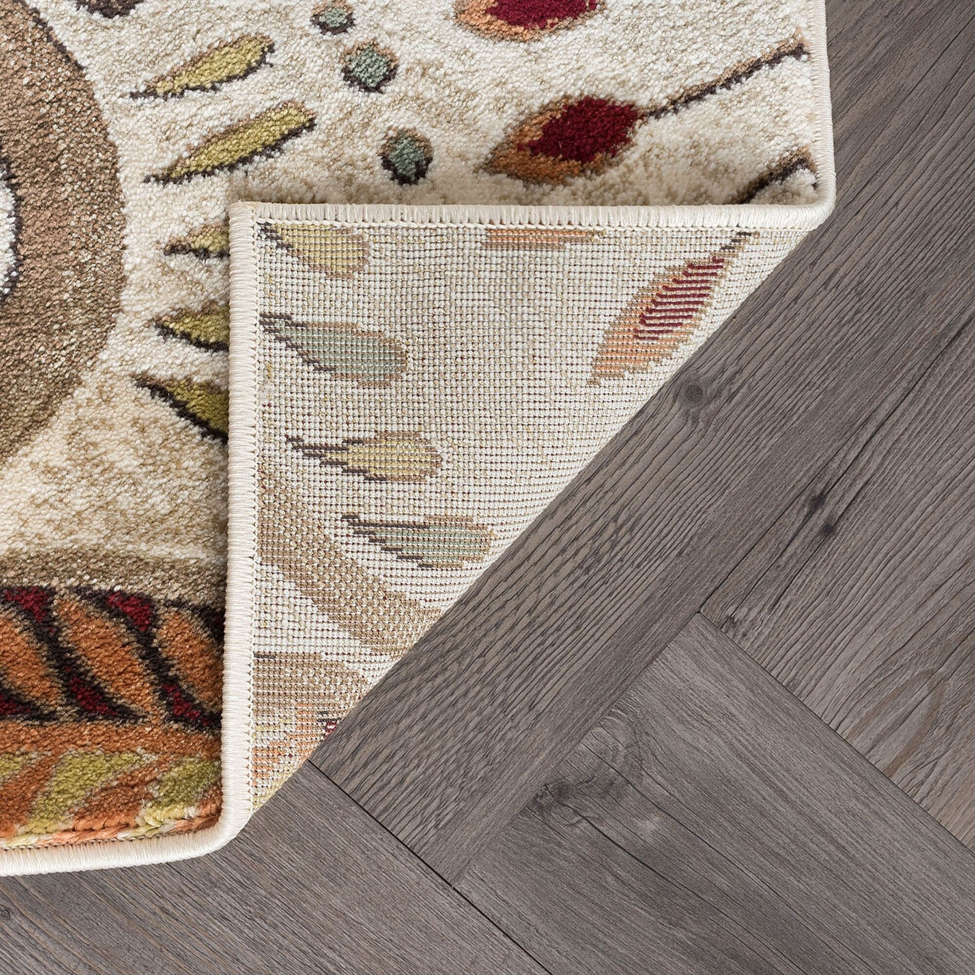 Tapis d'intérieur floral moderne Caprice du milieu du siècle