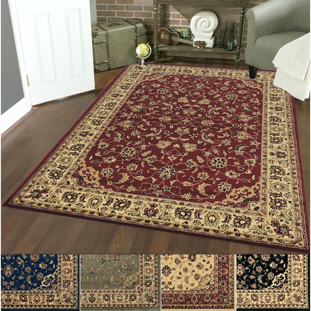 Tapis à motif sarouk floral traditionnel Caroline d'Admire Home Living