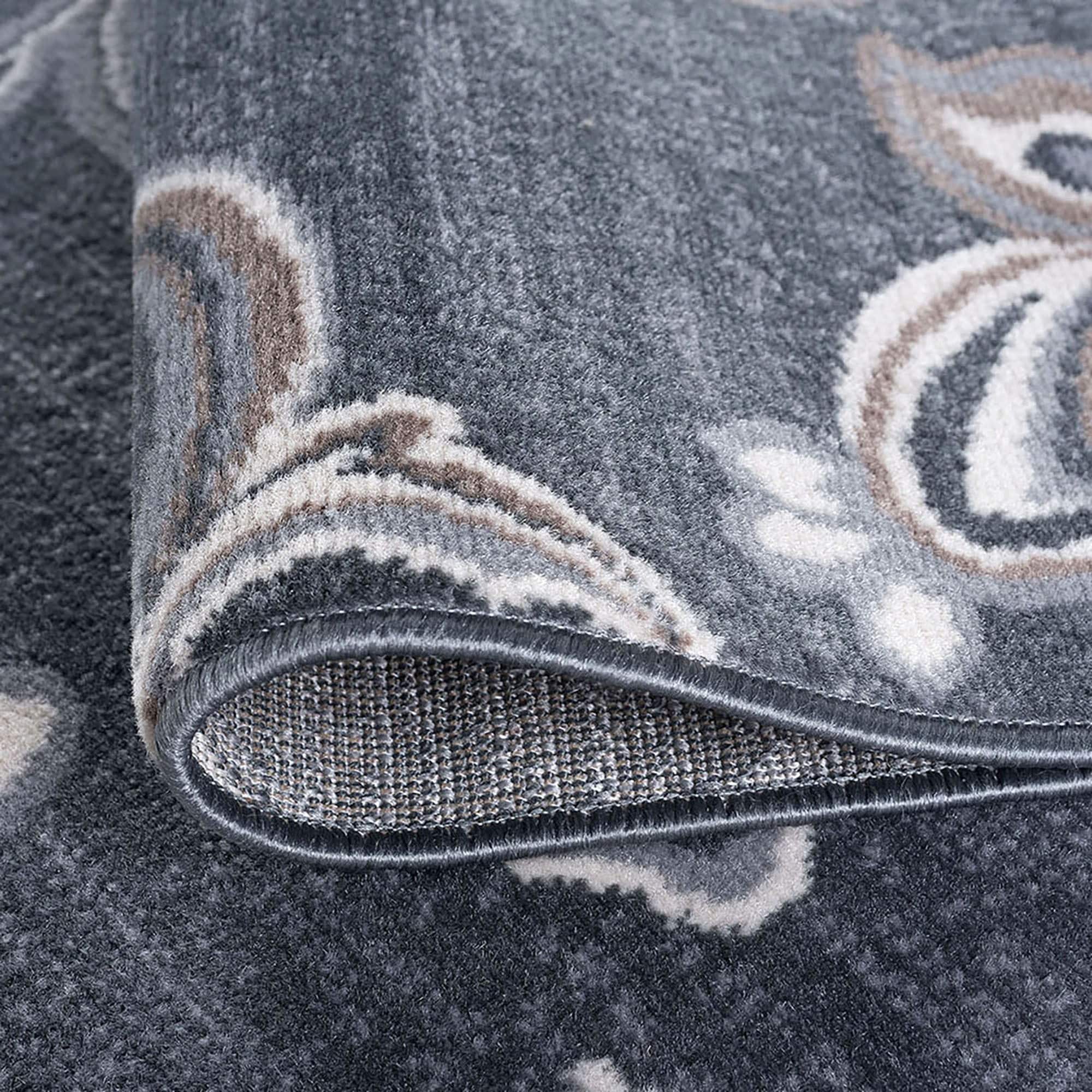 Tapis d'intérieur transitionnel à motifs floraux et botaniques Carrington