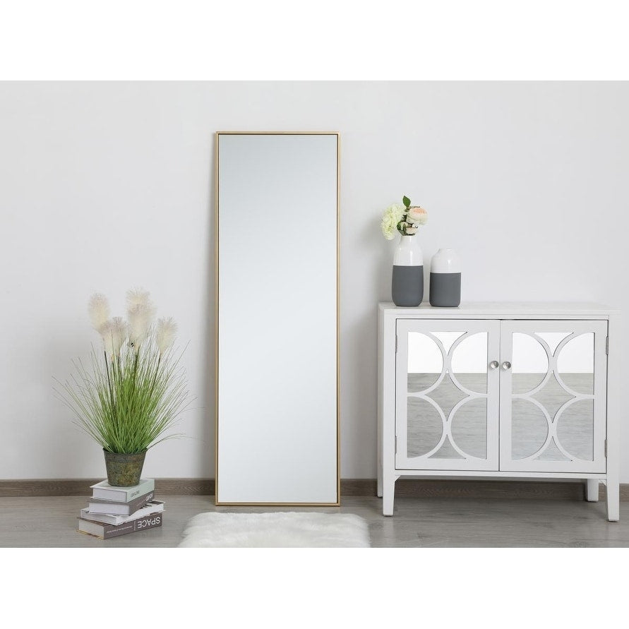 Miroir rectangulaire à cadre métallique Carson Carrington Salsnas