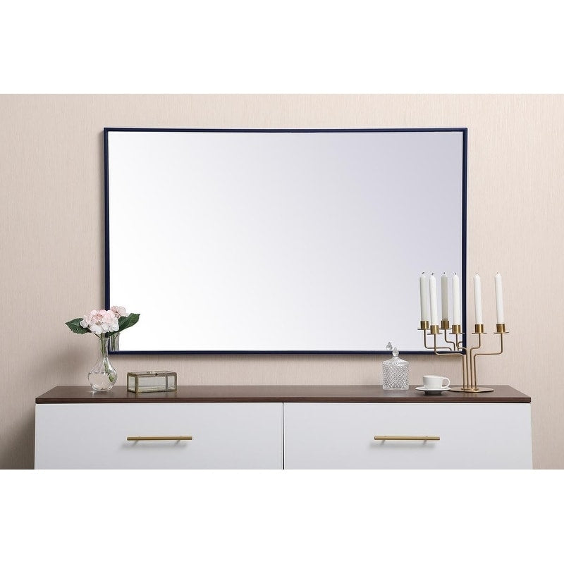 Miroir rectangulaire à cadre métallique Carson Carrington Salsnas