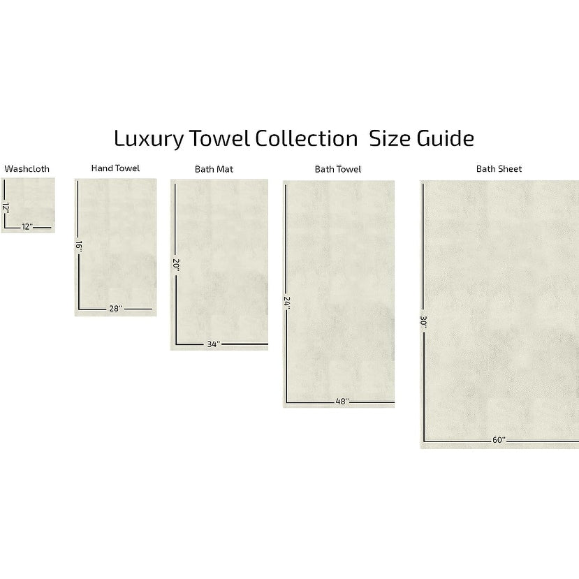 Ensemble de serviettes CTT 100 % coton turc, 8 ou 9 pièces, séchage rapide et absorbant