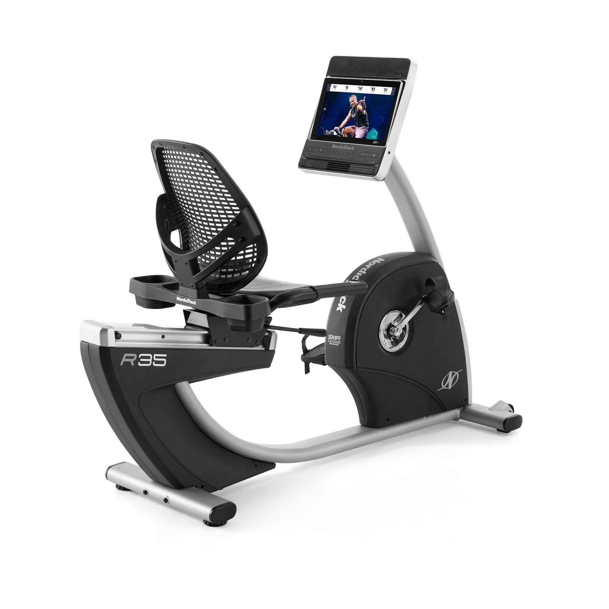 NordicTrack Commercial Series R35 ; vélo d'exercice allongé compatible iFIT avec écran tactile 14 pouces