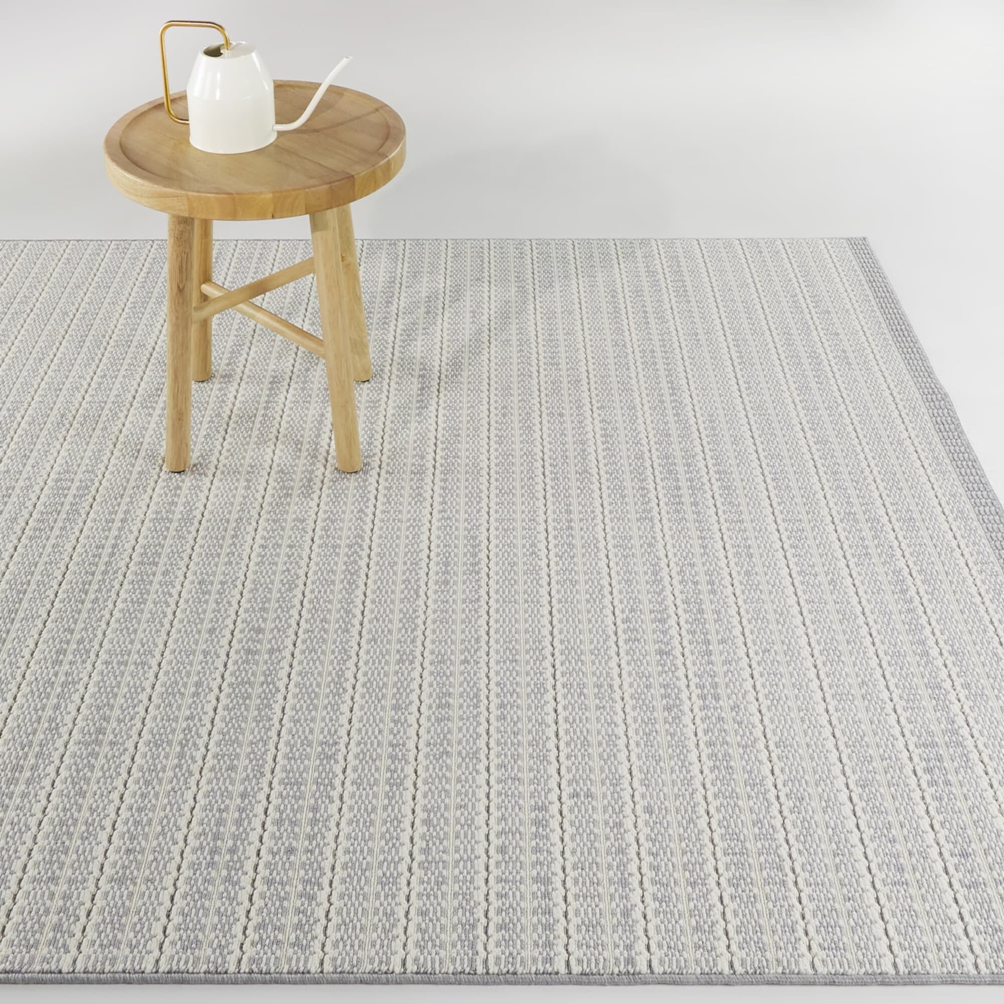 Tapis d'intérieur/extérieur à rayures transitionnelles Connell
