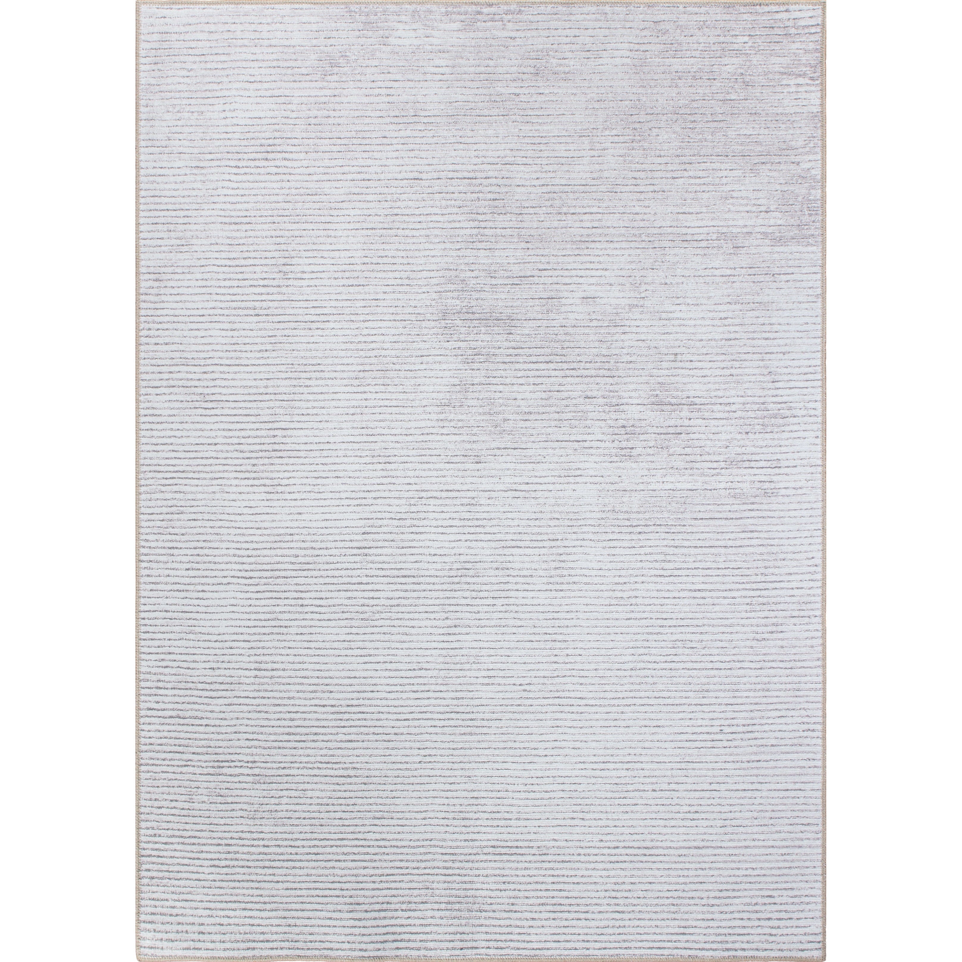 Tapis contemporain à rayures vieillies lavable en machine