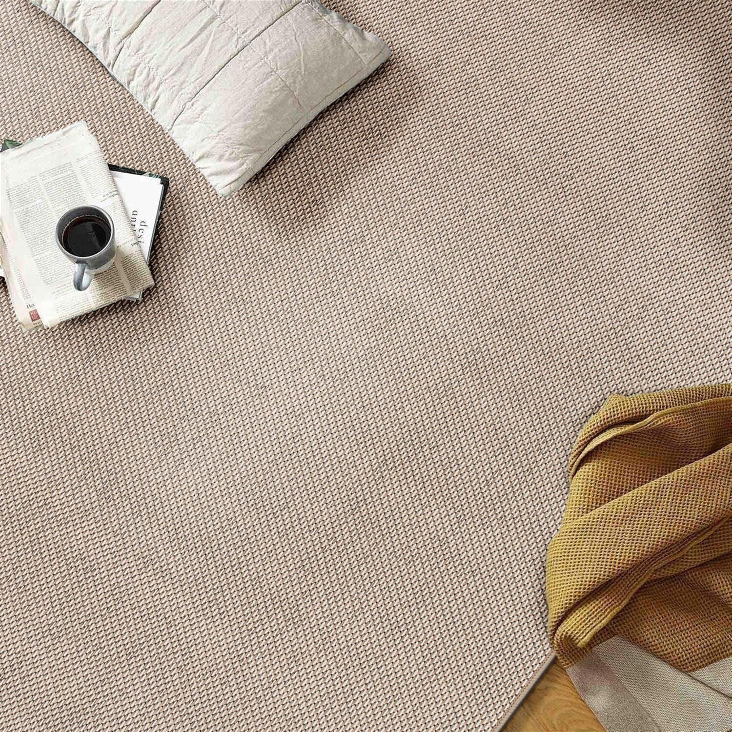 Tapis contemporain solide pour intérieur/extérieur