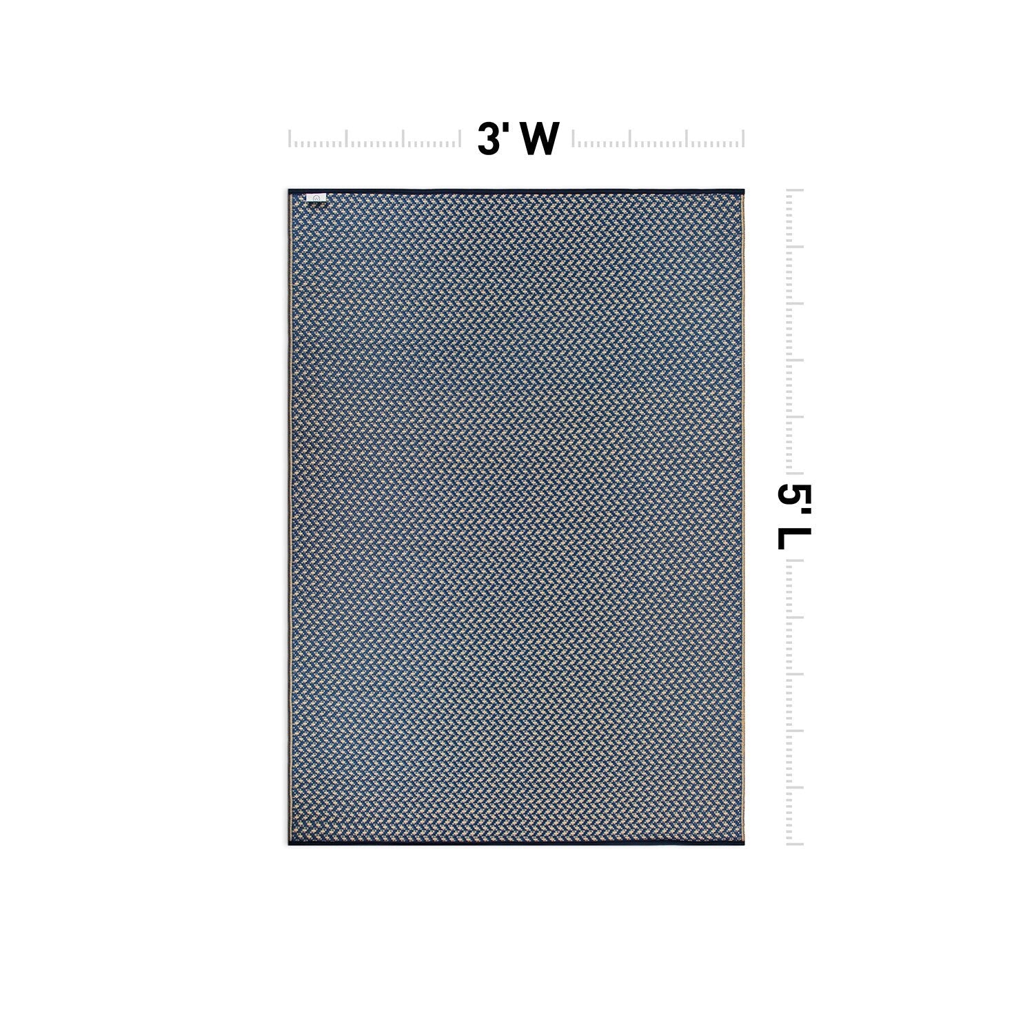 Tapis d'extérieur réversibles en plastique solide et contemporain