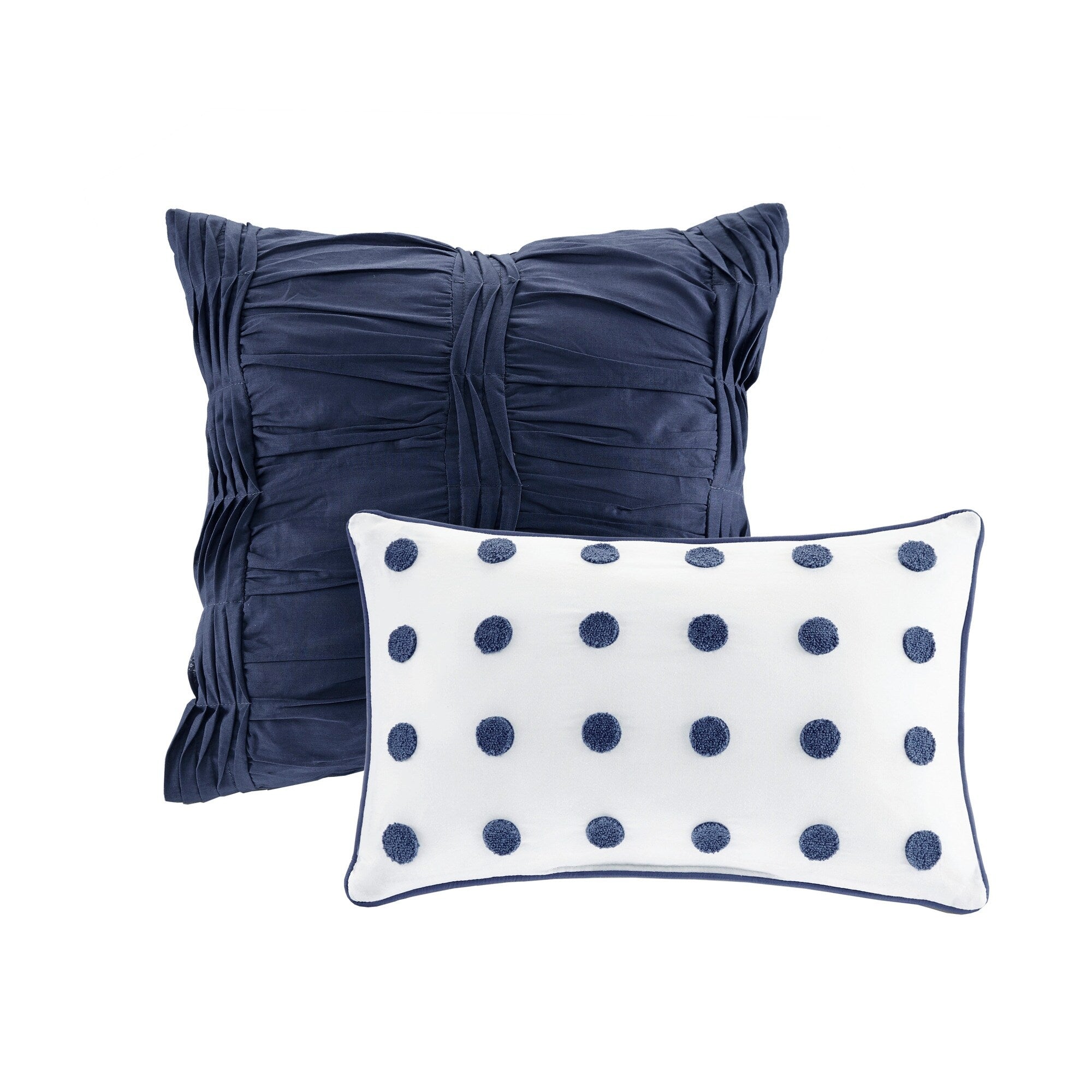 Parure de lit en jacquard de coton et maïs au design intelligent avec taies d'oreiller et coussins décoratifs