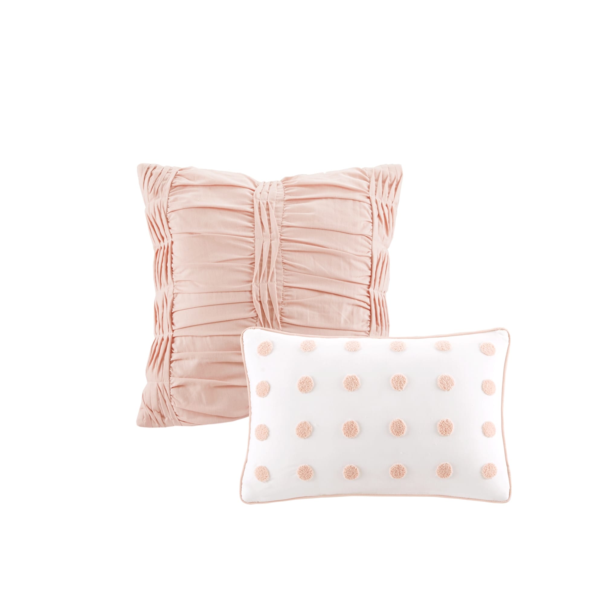 Parure de lit en jacquard de coton et maïs au design intelligent avec taies d'oreiller et coussins décoratifs