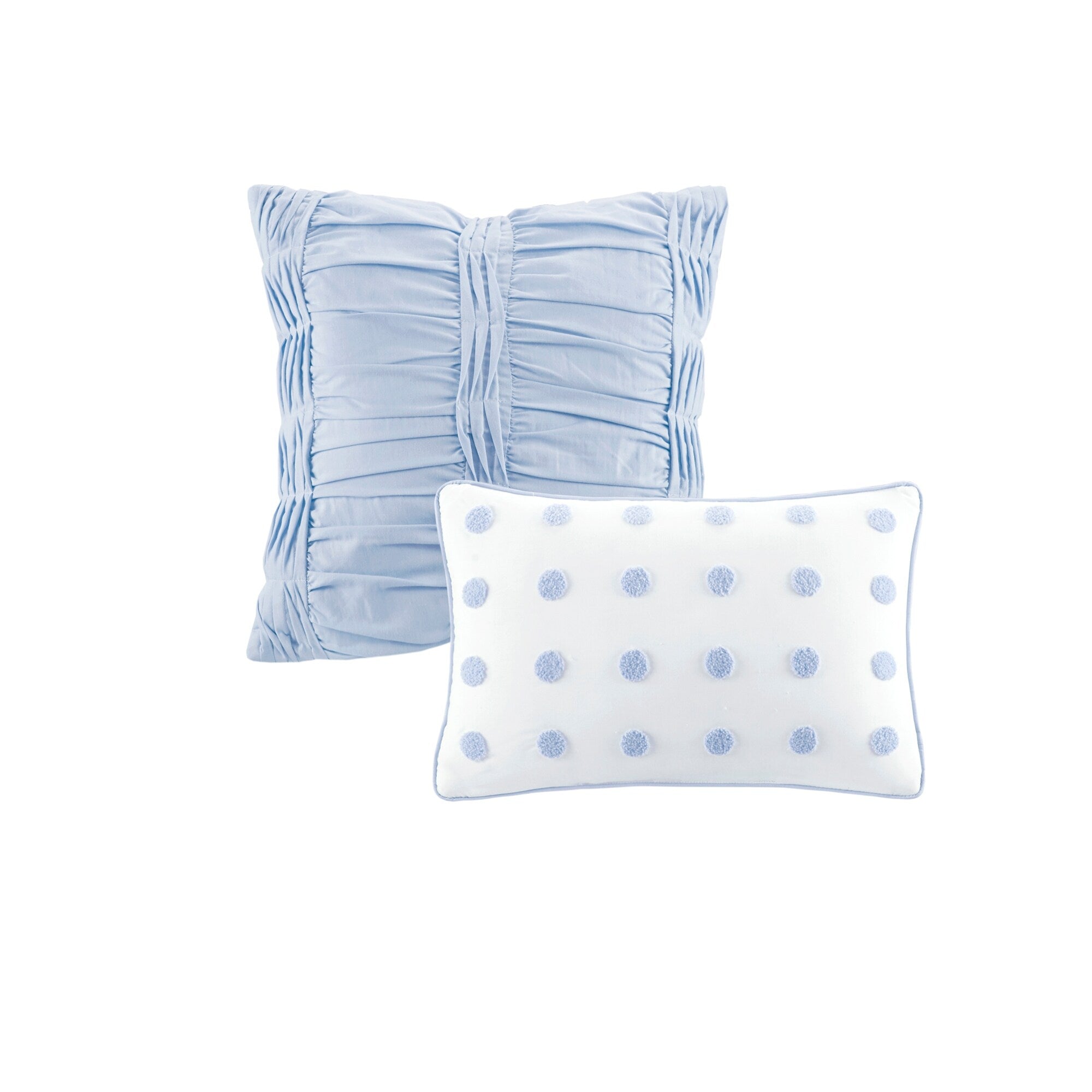 Parure de lit en jacquard de coton et maïs au design intelligent avec taies d'oreiller et coussins décoratifs