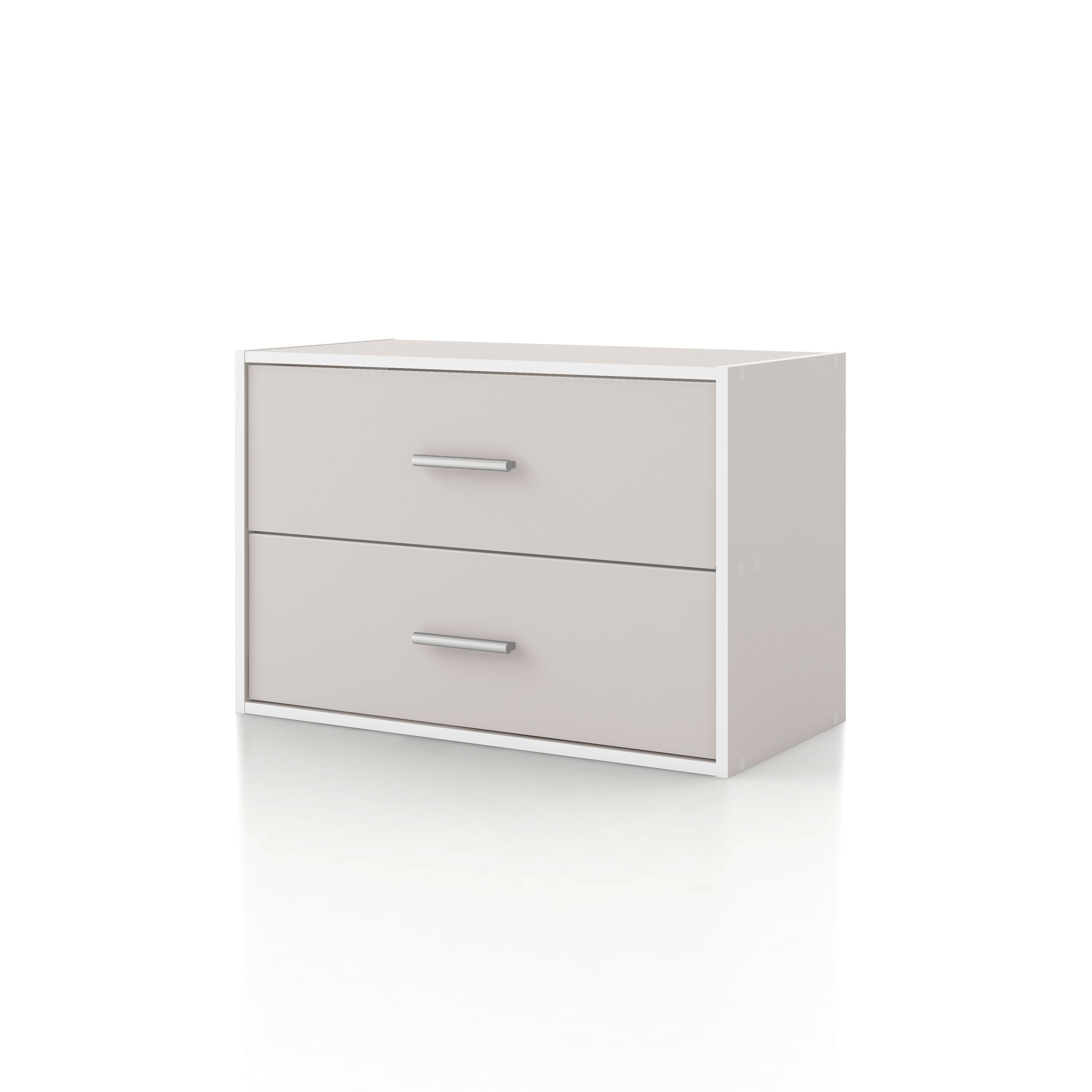 DH BASIC Modern Wood Customizable Stackable Storage Organizer - Cube Shelves, Drawer Cabinet, Bookcase with Doors by Denhour