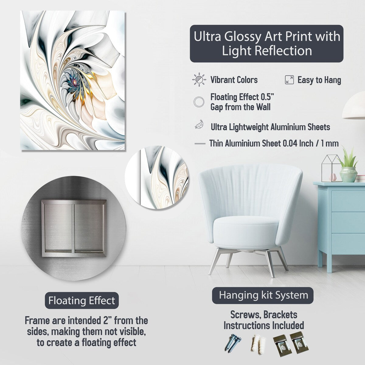 Designart Brown Abstract Tile Mosiac Charm Abstract Tile Metal Wall Art Brown Metal Wall Decor Modern Metal Art Work