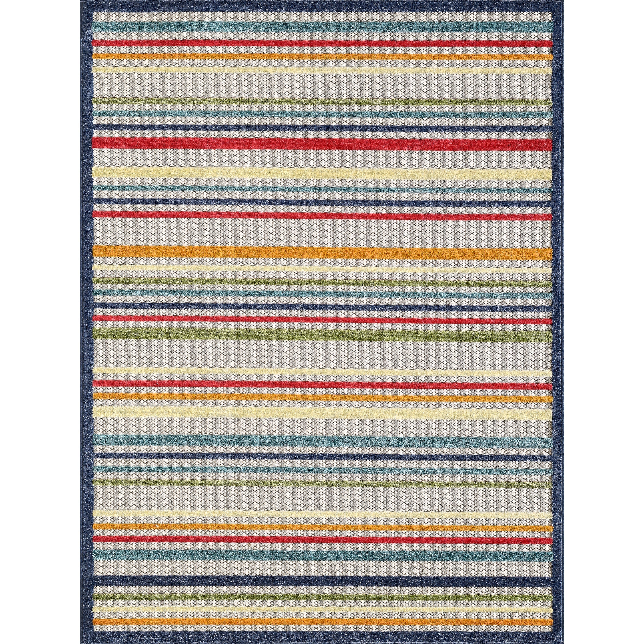 Tapis d'intérieur/extérieur Domani Napa Summer Stripe