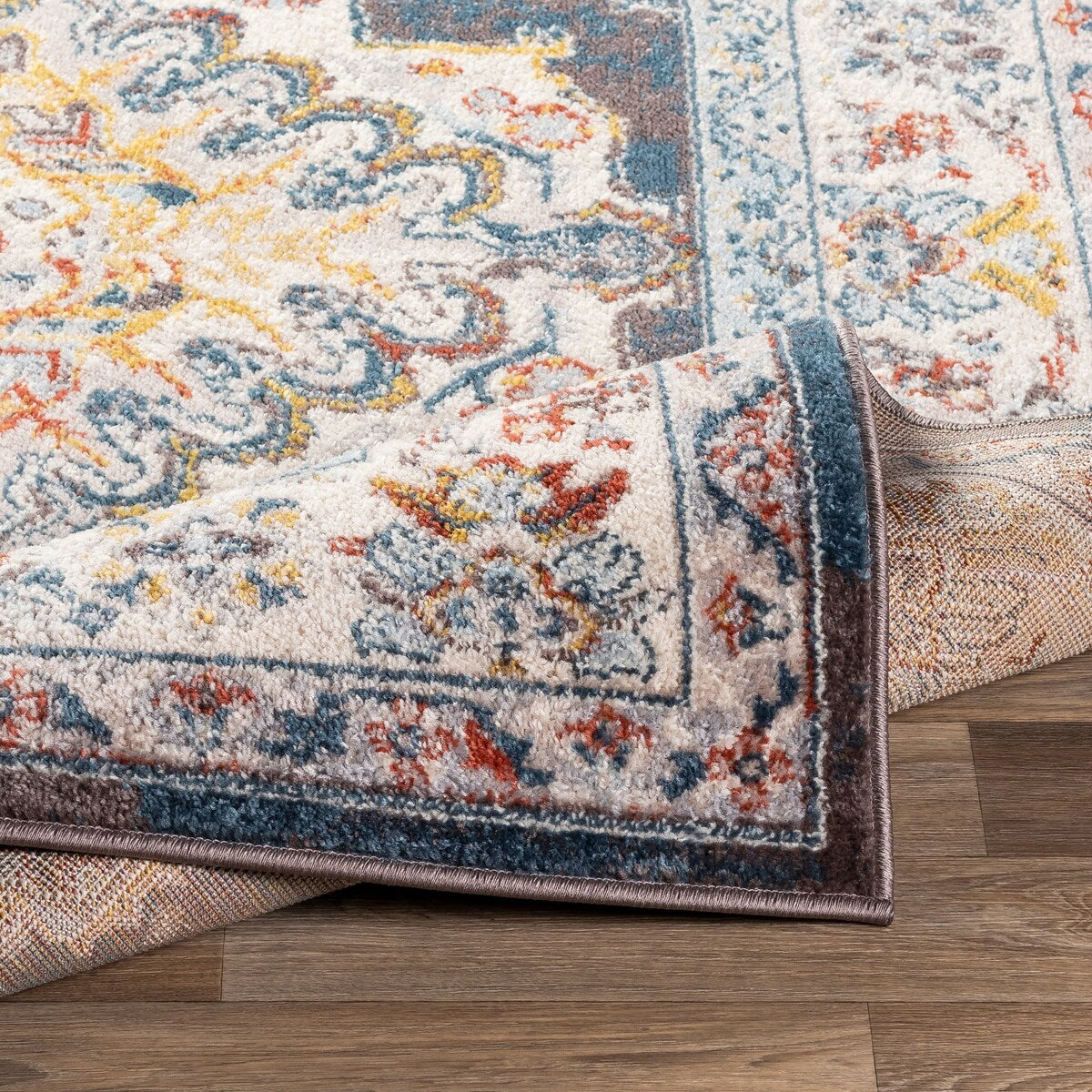 Tapis médaillon persan traditionnel Livabliss Elmas