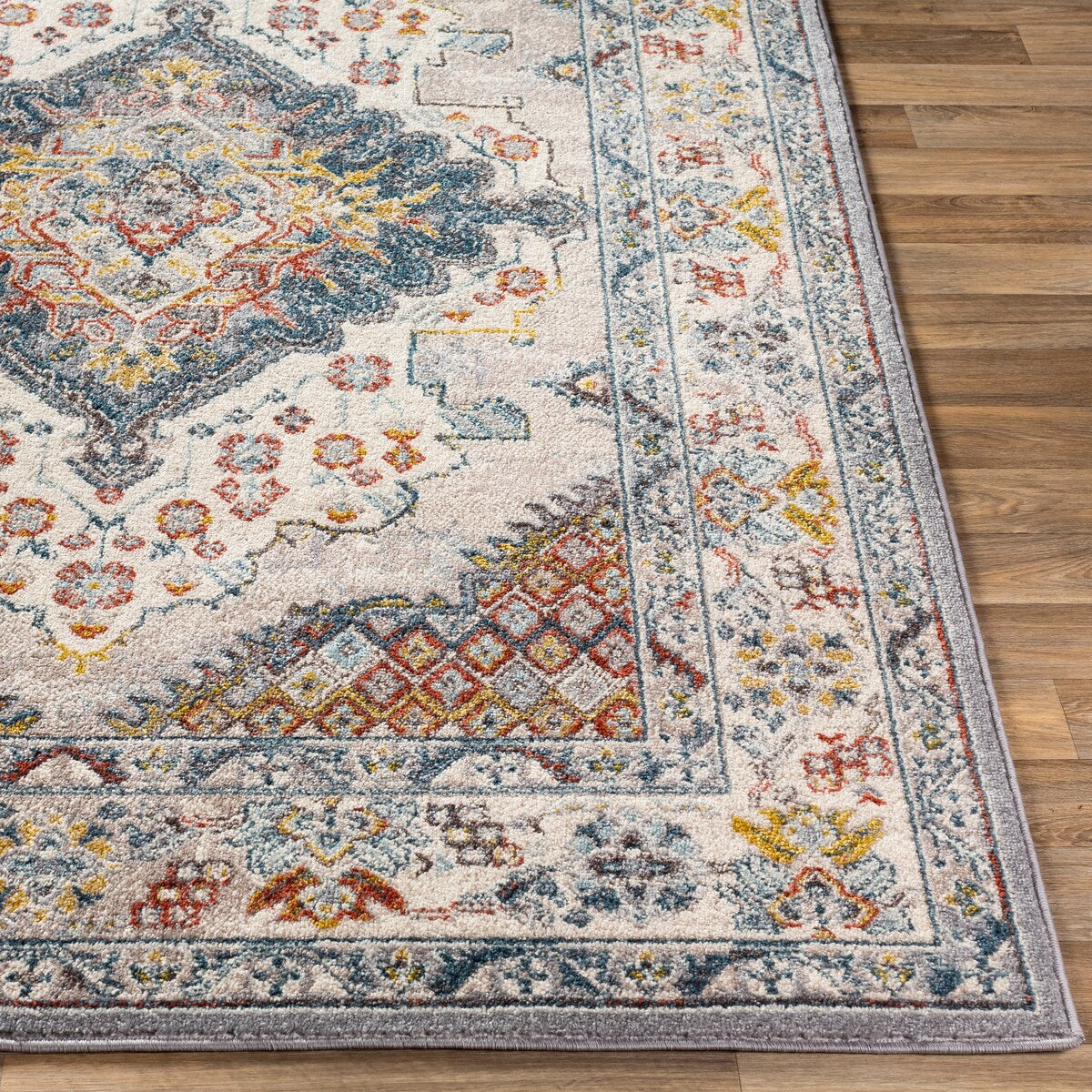 Tapis médaillon persan traditionnel Livabliss Elmas