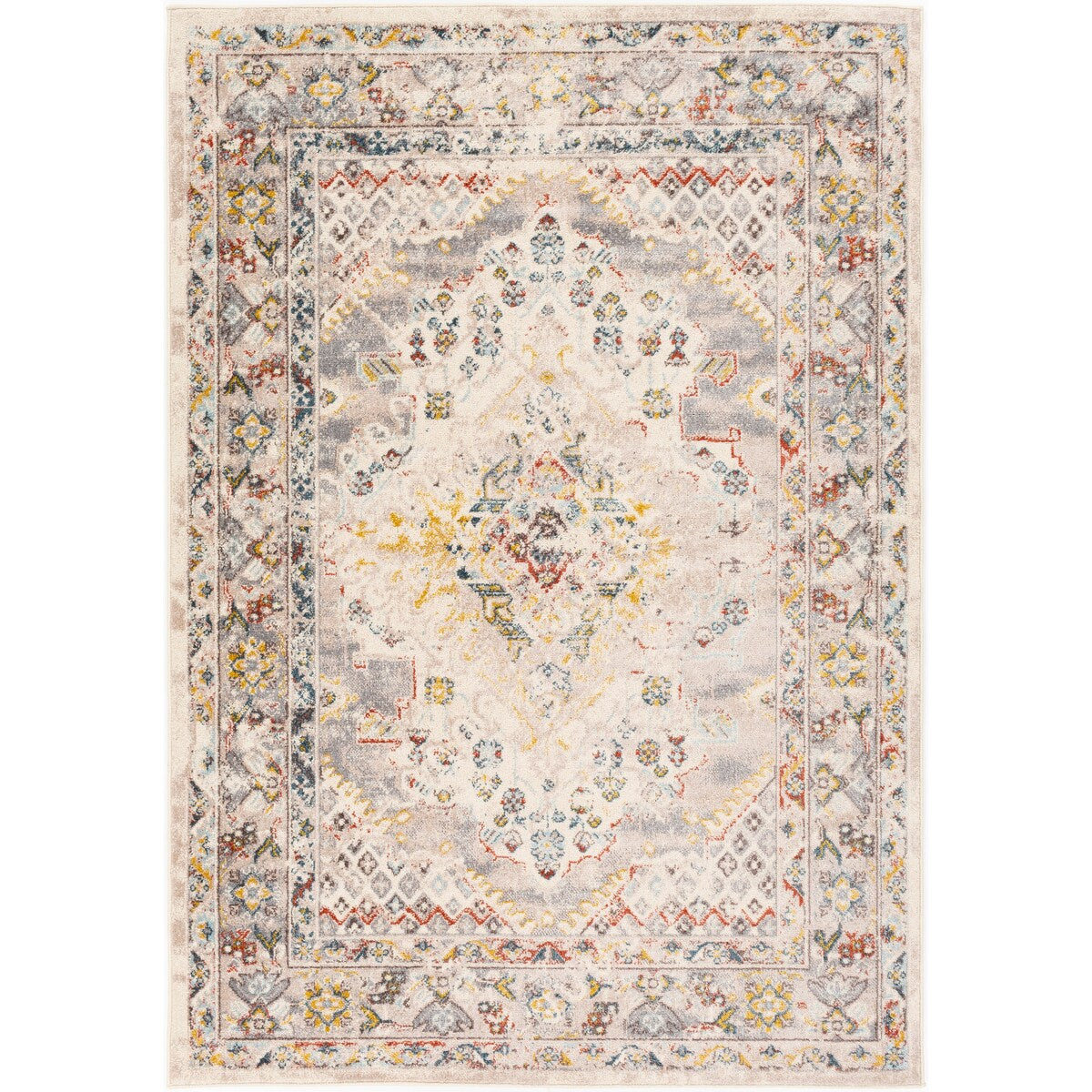 Tapis médaillon persan traditionnel Livabliss Elmas