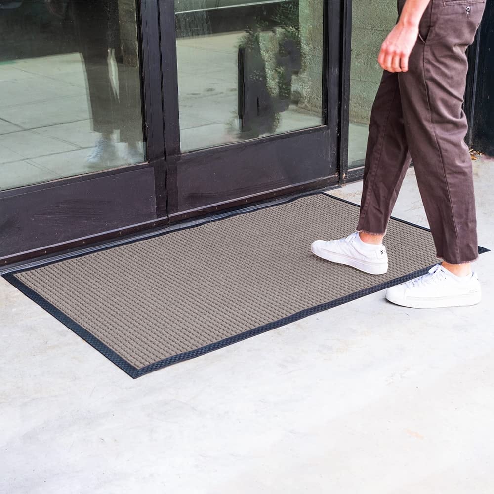 Tapis de porte Envelor pour intérieur et extérieur, profil bas, pour entrée commerciale