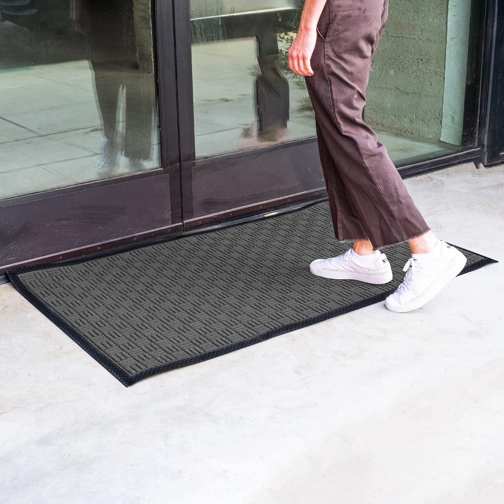Tapis de porte Envelor pour intérieur et extérieur, profil bas, pour entrée commerciale