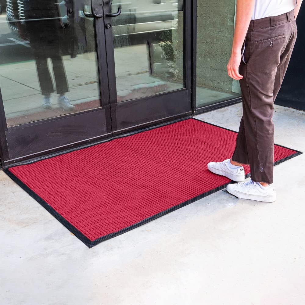 Tapis de porte Envelor pour intérieur et extérieur, profil bas, pour entrée commerciale