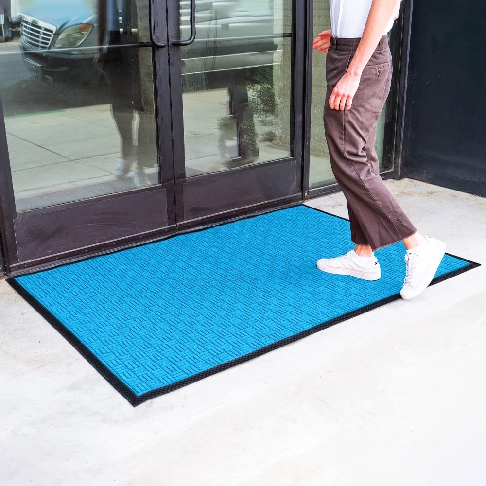 Tapis de porte Envelor pour intérieur et extérieur, profil bas, pour entrée commerciale