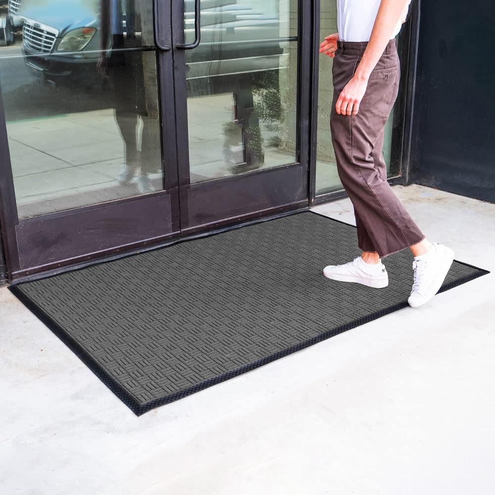 Tapis de porte Envelor pour intérieur et extérieur, profil bas, pour entrée commerciale