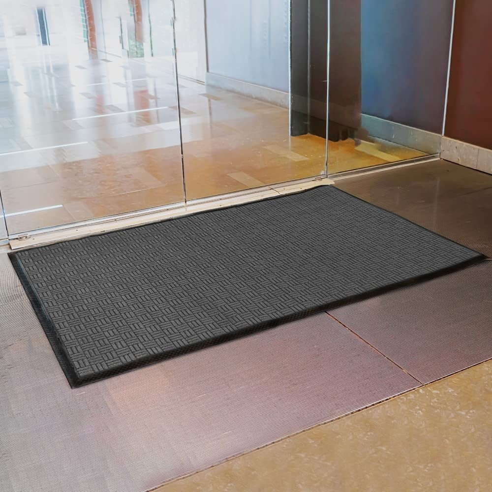 Tapis de porte Envelor pour intérieur et extérieur, profil bas, pour entrée commerciale