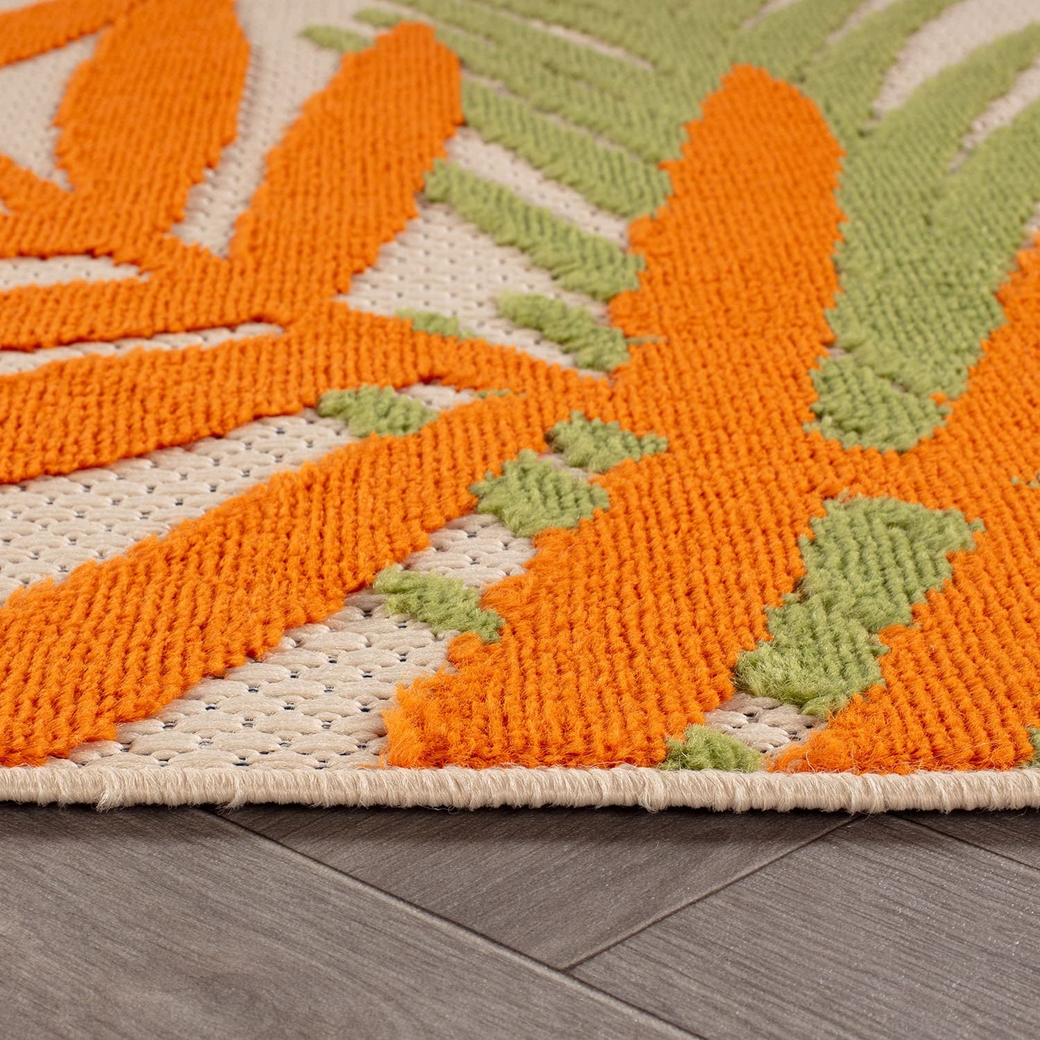 Tapis d'intérieur/extérieur en feuilles de palmier Evora