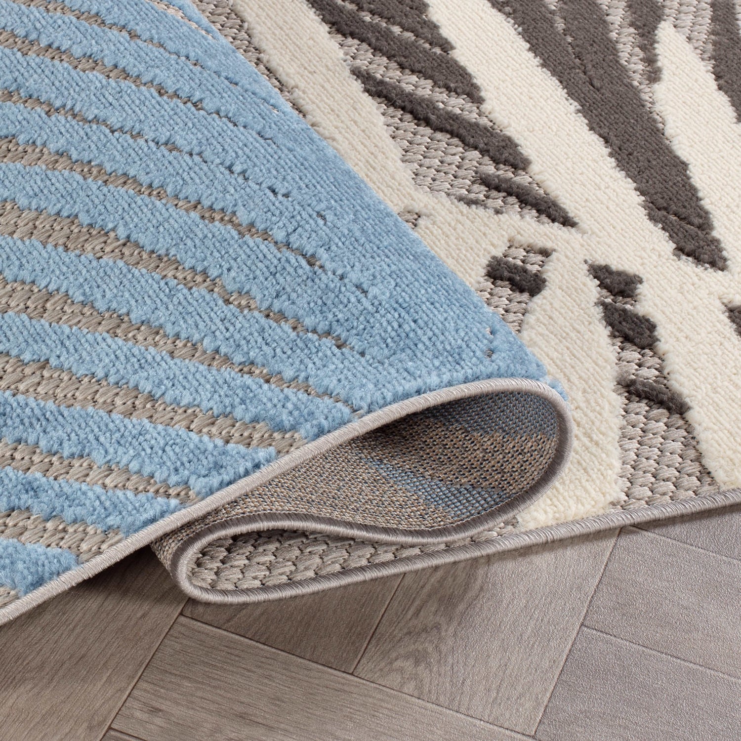 Tapis d'intérieur/extérieur en feuilles de palmier Evora