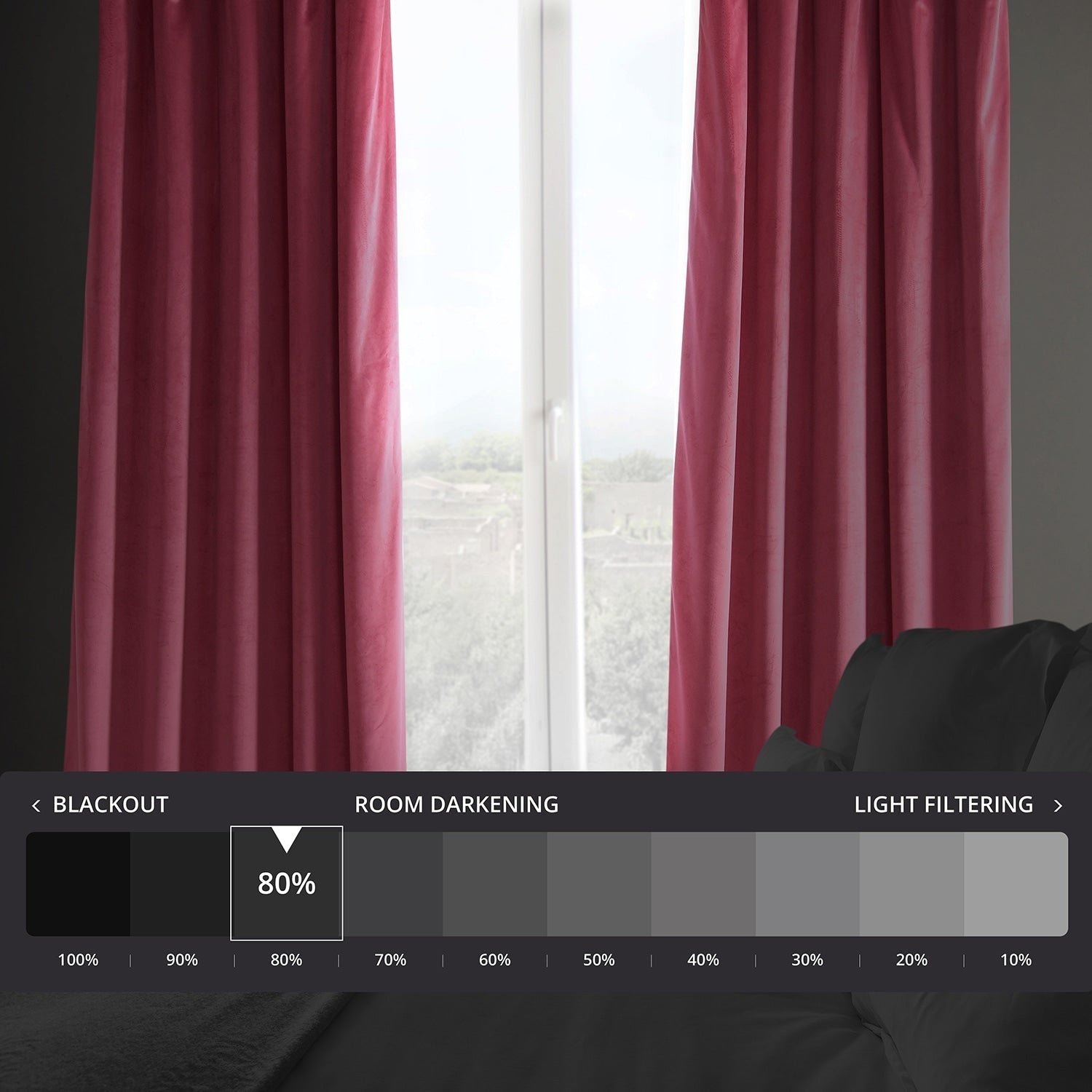 Rideaux occultants en velours pelucheux Heritage Exclusive Fabrics (1 panneau) Rideaux en velours de luxe pour chambre et salon.